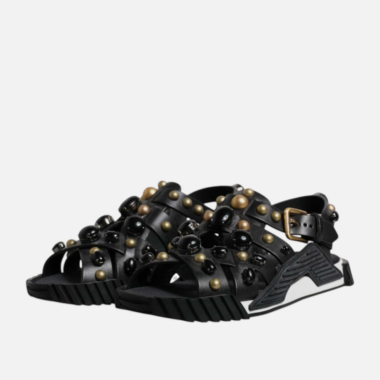 Мъжки сандали Dolce & Gabbana NS1 Studded Men Sandals CS1795 AX659
