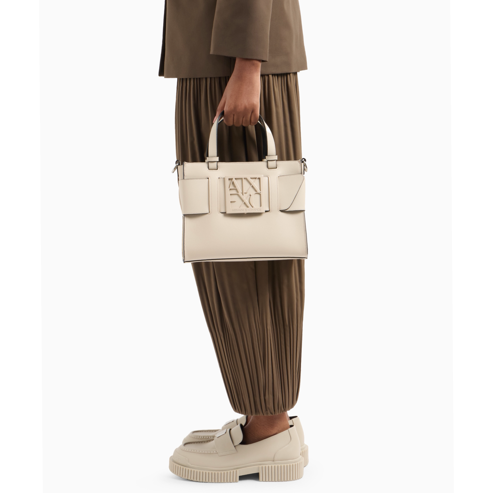 Дамска бежова чанта Armani Exchange Women Handbag 942690 0A874 U1092 Hand View