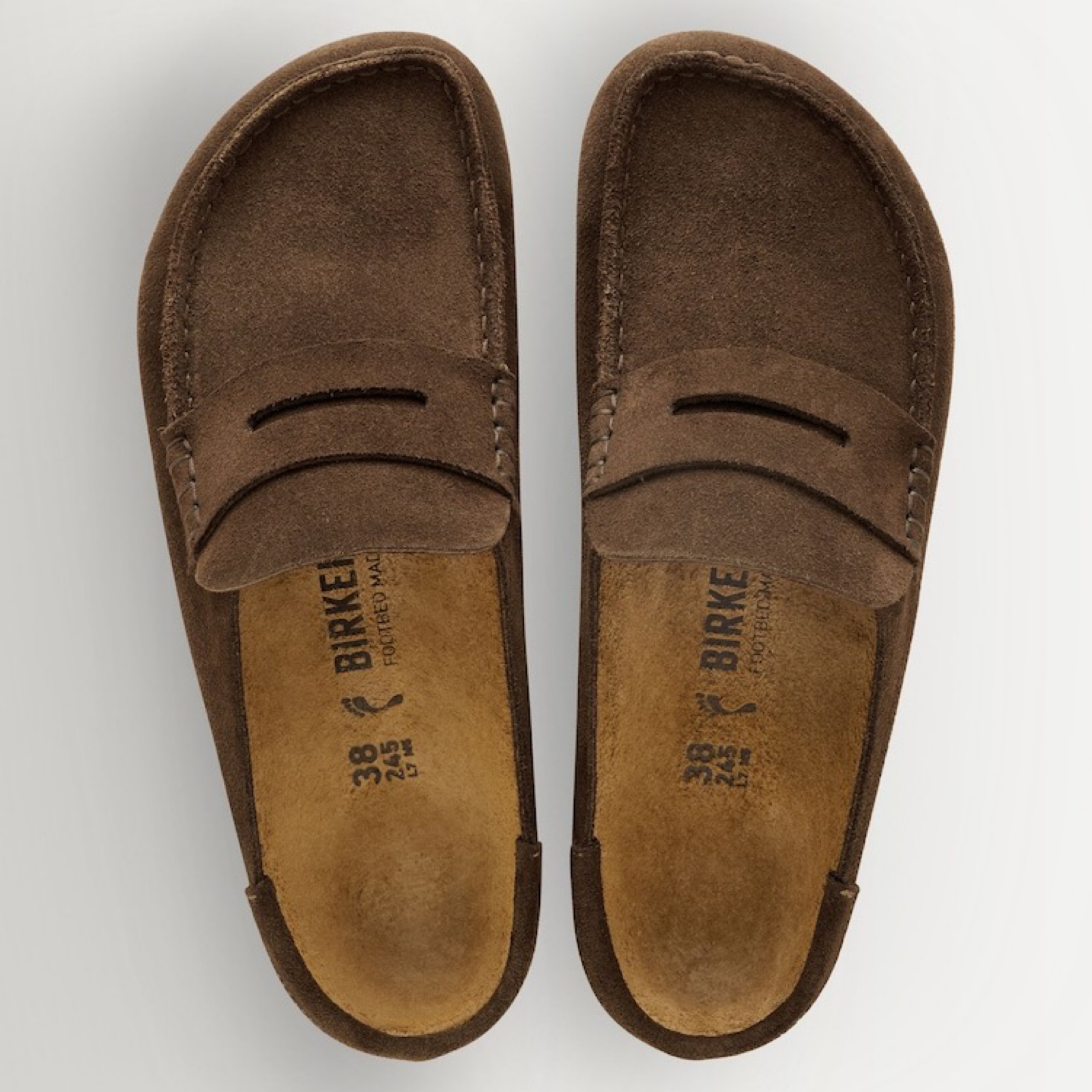 Мокасини Birkenstock Naples Wrapped Carafe Suede Loafers 1031605 Top View