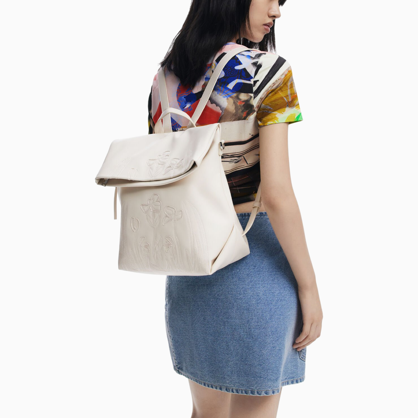 Дамска бяла раница Desigual 25SAKP29