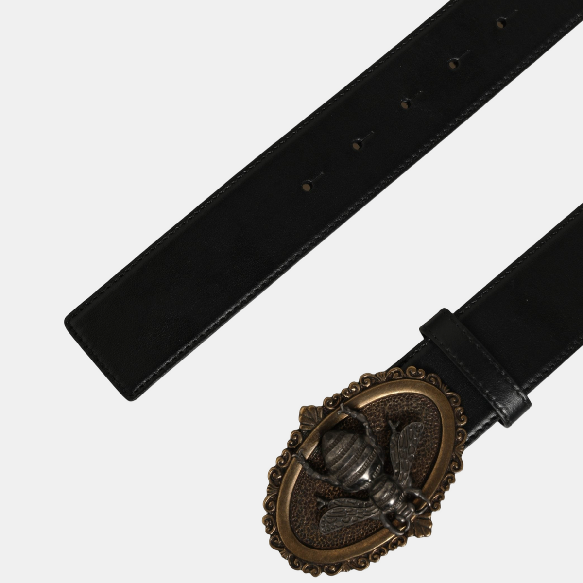Dolce & Gabbana Bee Accent Men Belt Top View