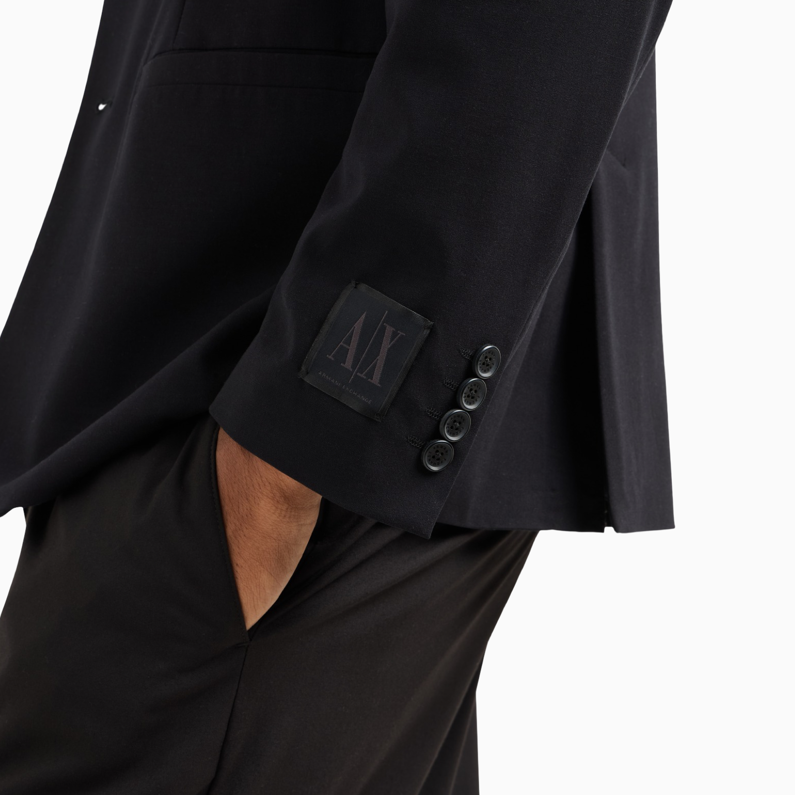 Мъжко черно сако Armani Exchange Men Blazer XM000345 AF10897 Close-Up