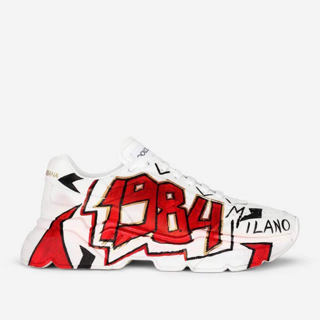 Мъжки маратонки Dolce & Gabbana Daymaster Graffiti Hand Painted Men Sneakers