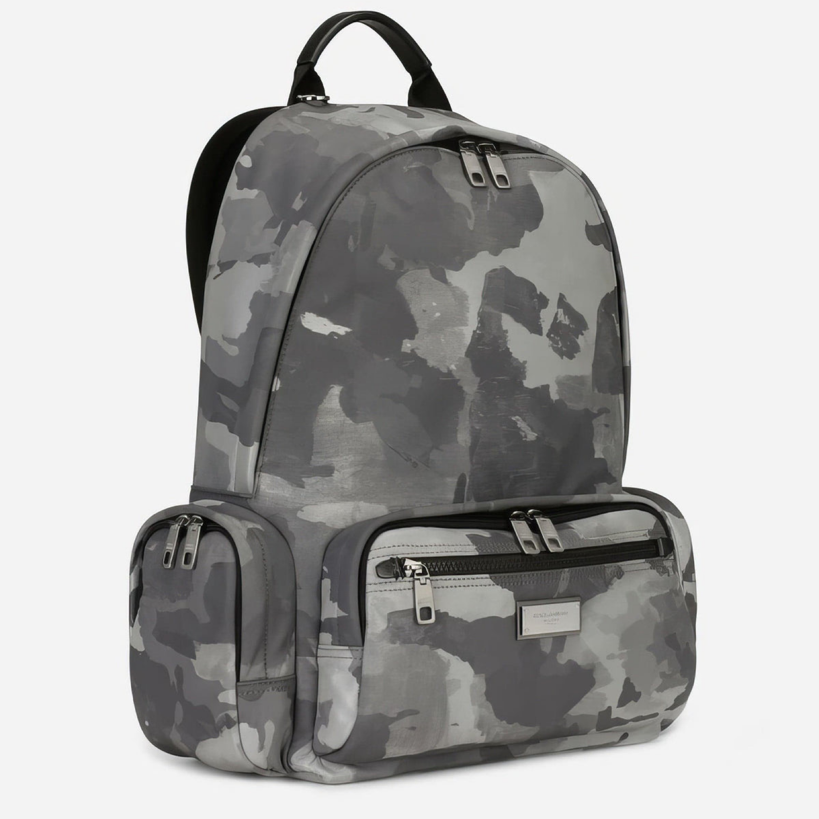 Мъжка раница Dolce & Gabbana Camouflage Logo Plaque Rucksack BM1961 A0282 89697 Side View