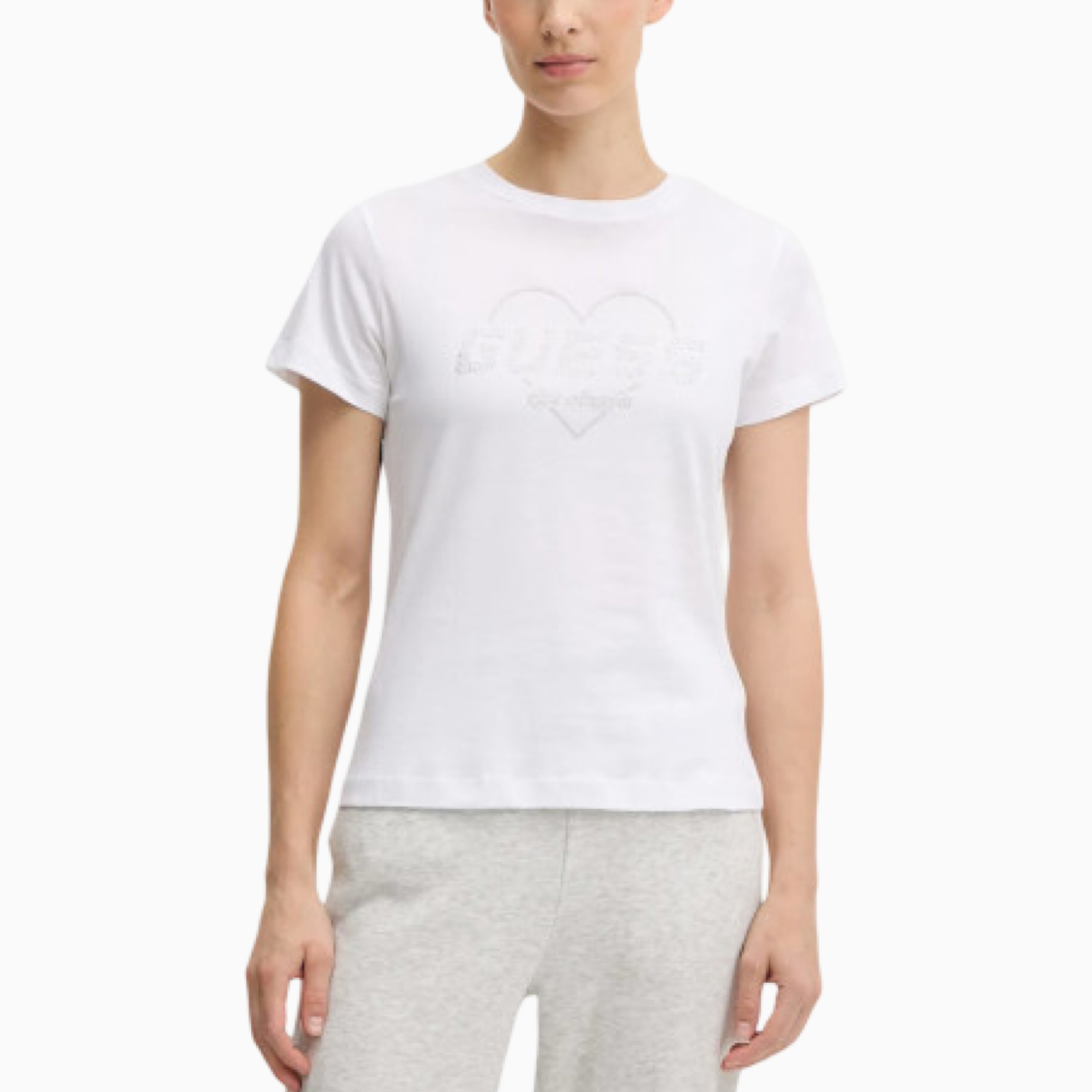 Дамска бяла тениска Guess Women T-shirt V5GI10 K9RM1 Front View