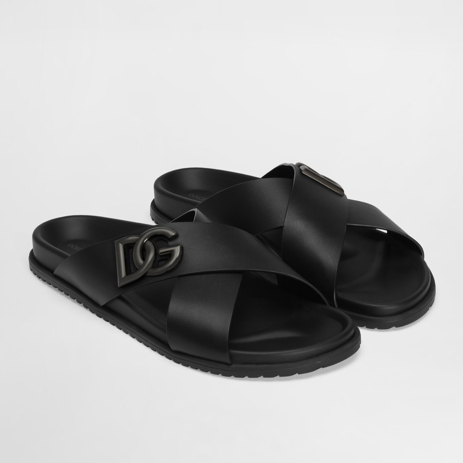 Dolce & Gabbana Calfskin Sandals A80525A9Q6780999 Lateral View