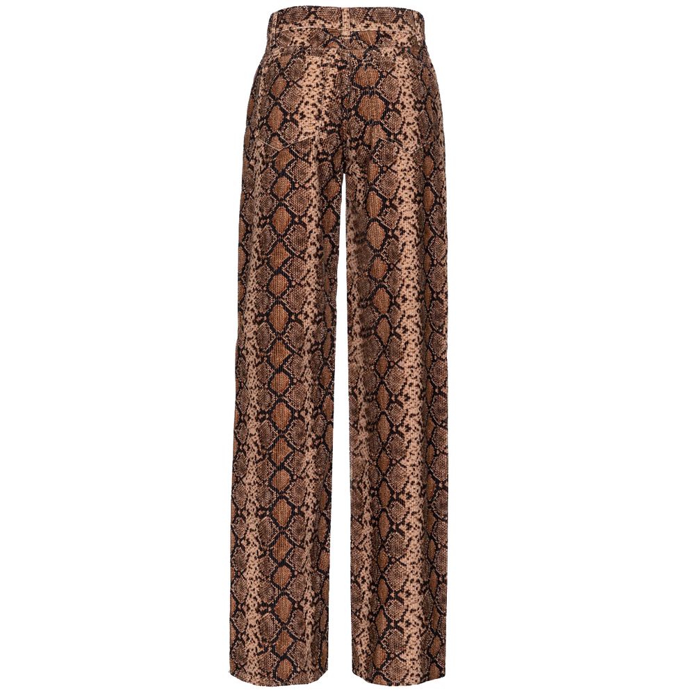 Дамски кадифен/джинсов панталон Women’s corduroy trousers PINKO 101958A17F38ZC8 Python print