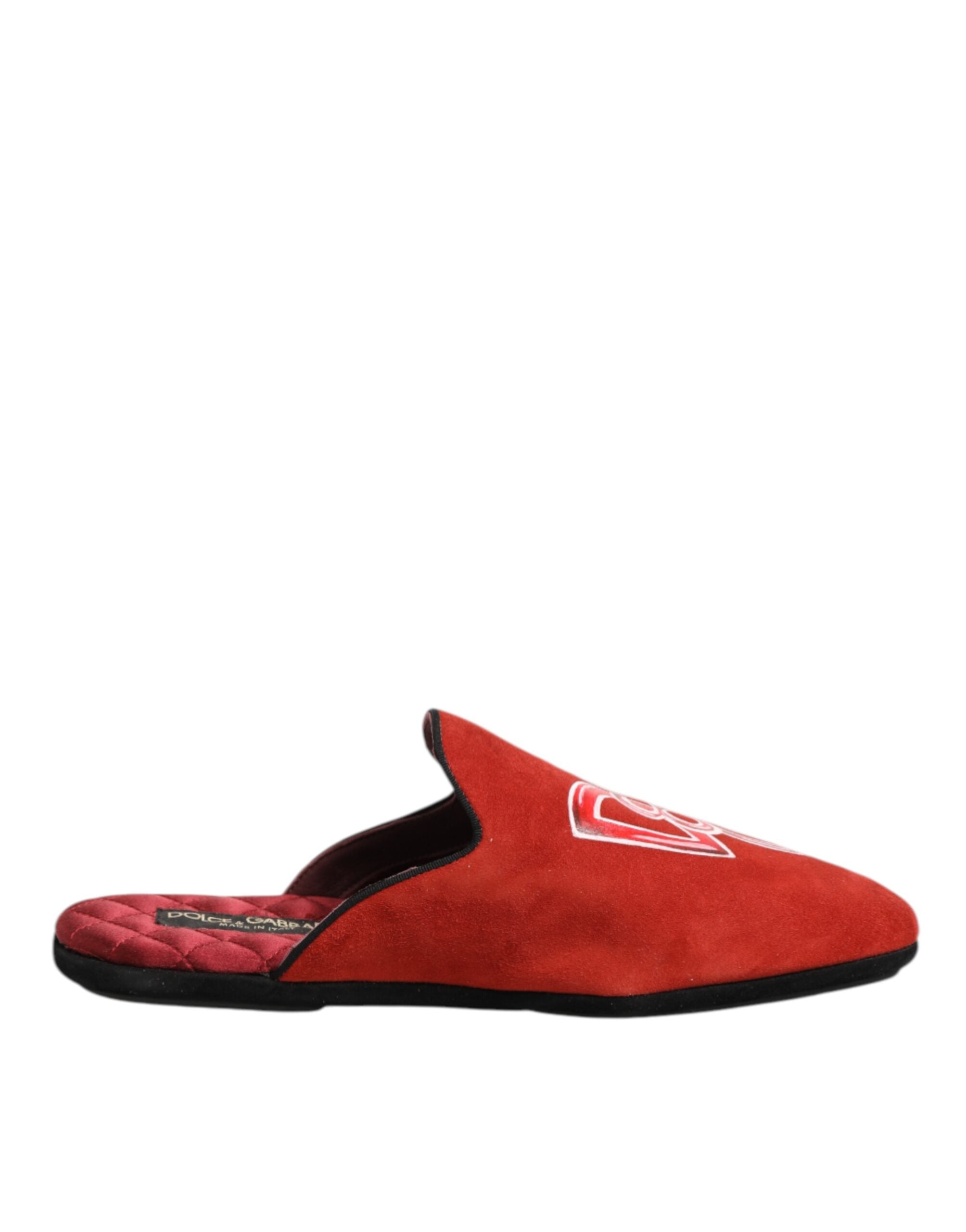 Мъжки домашни пантофи Men’s home slippers DOLCE & GABBANA Red lateral view