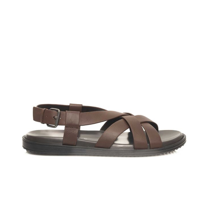 Мъжки сандали Cerruti 1881 Brown Cowhide Men Sandal Lateral View