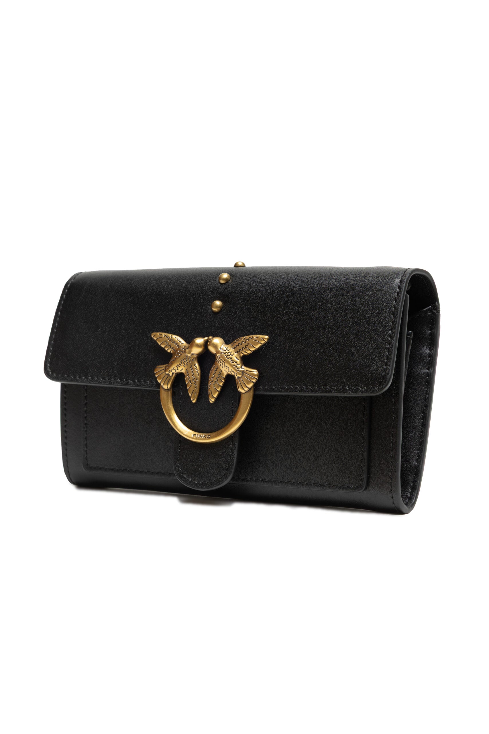 Дамска чантичка Women’s crossbody bag PINKO Love One Simply Mini Bag 1P22AM Y6XT Z99 Black angled view