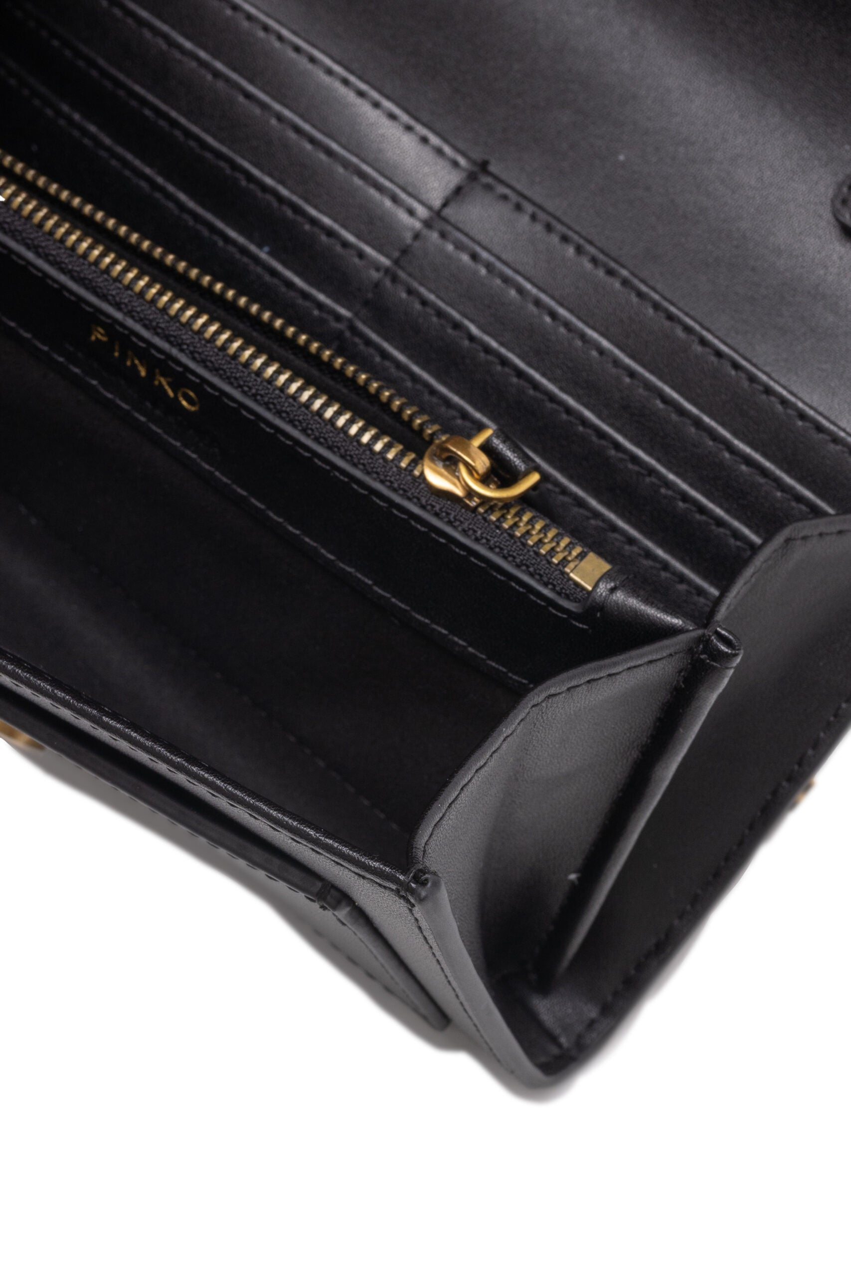 Дамска чантичка Women’s crossbody bag PINKO Love One Simply Mini Bag 1P22AM Y6XT Z99 Black inside view