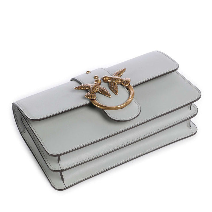 Дамска чанта Women’s shoulder bag Pinko Love One 105856 A0F1 K32Q Gray bottom view