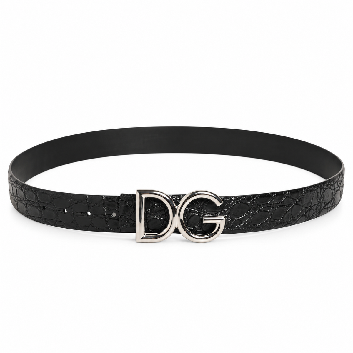 Dolce & Gabbana Caiman Leather Men Belt