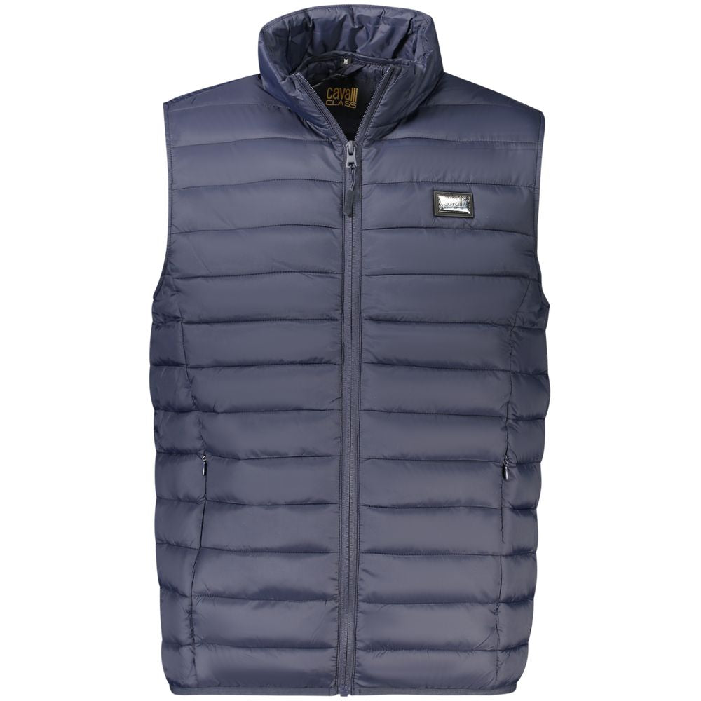 Мъжки син елек Cavalli Class Men Gilet TXT40VSB049 BL04926 Front View