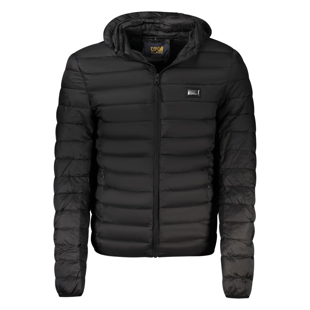 Мъжко черно яке Cavalli Class Men Jacket TXT40RSB049 NE05051 Front View