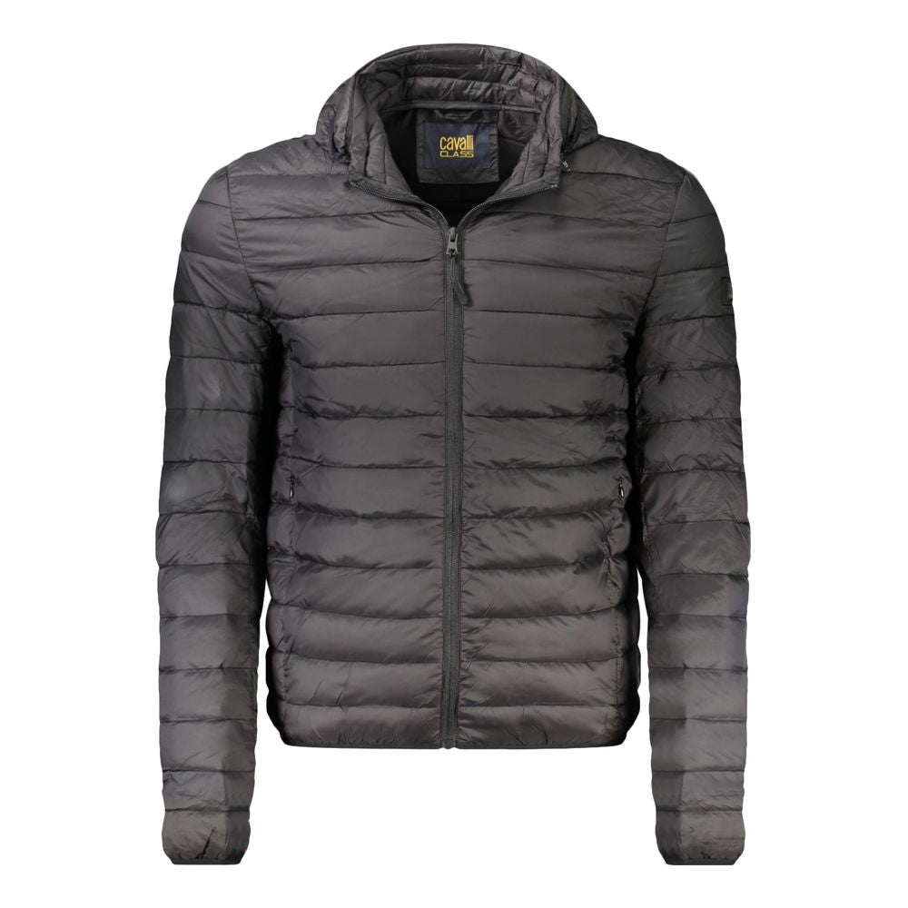 Мъжко черно яке Cavalli Class Men Jacket TXT40TSB049 NE05051 Front View