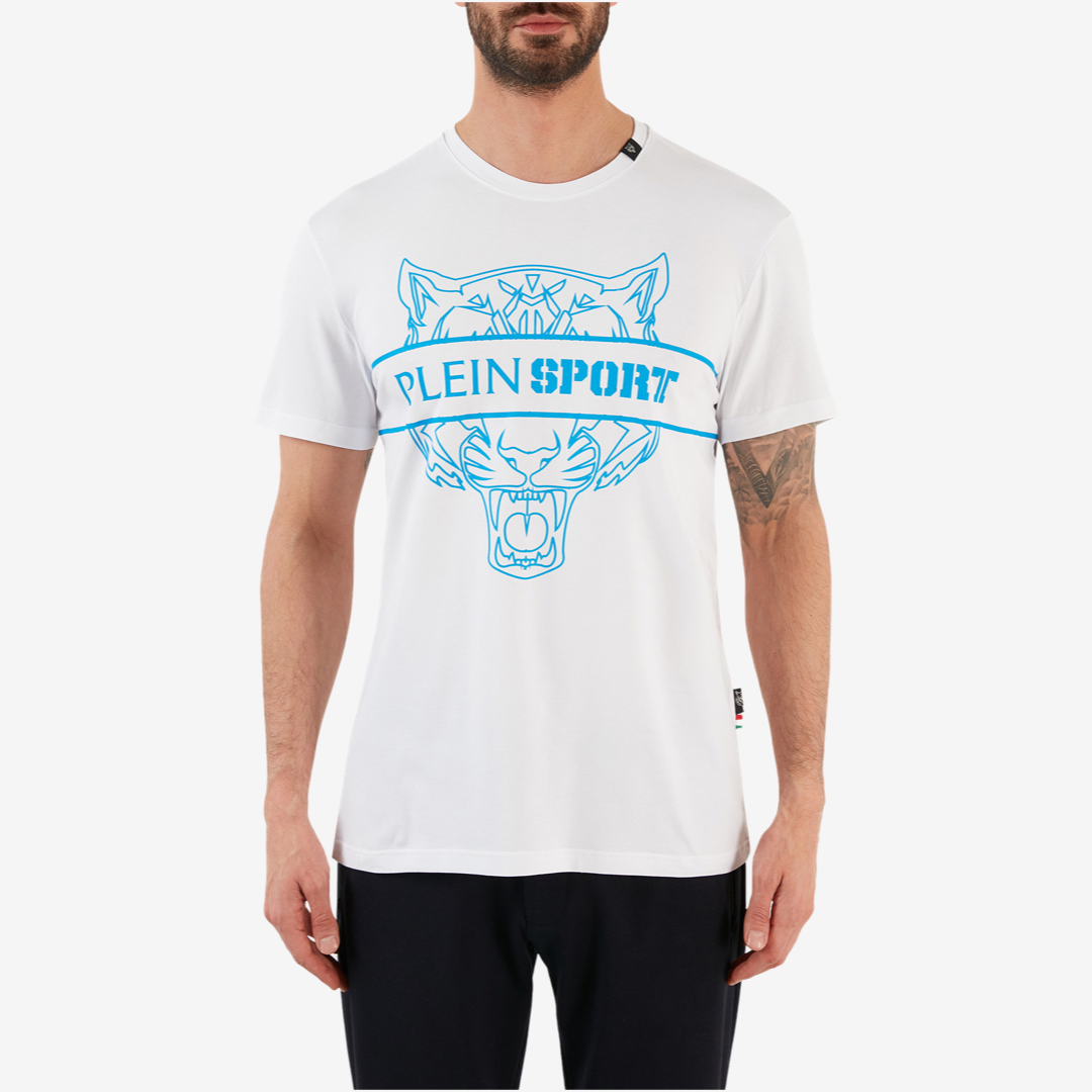 Мъжка бяла тениска Plein Sport
