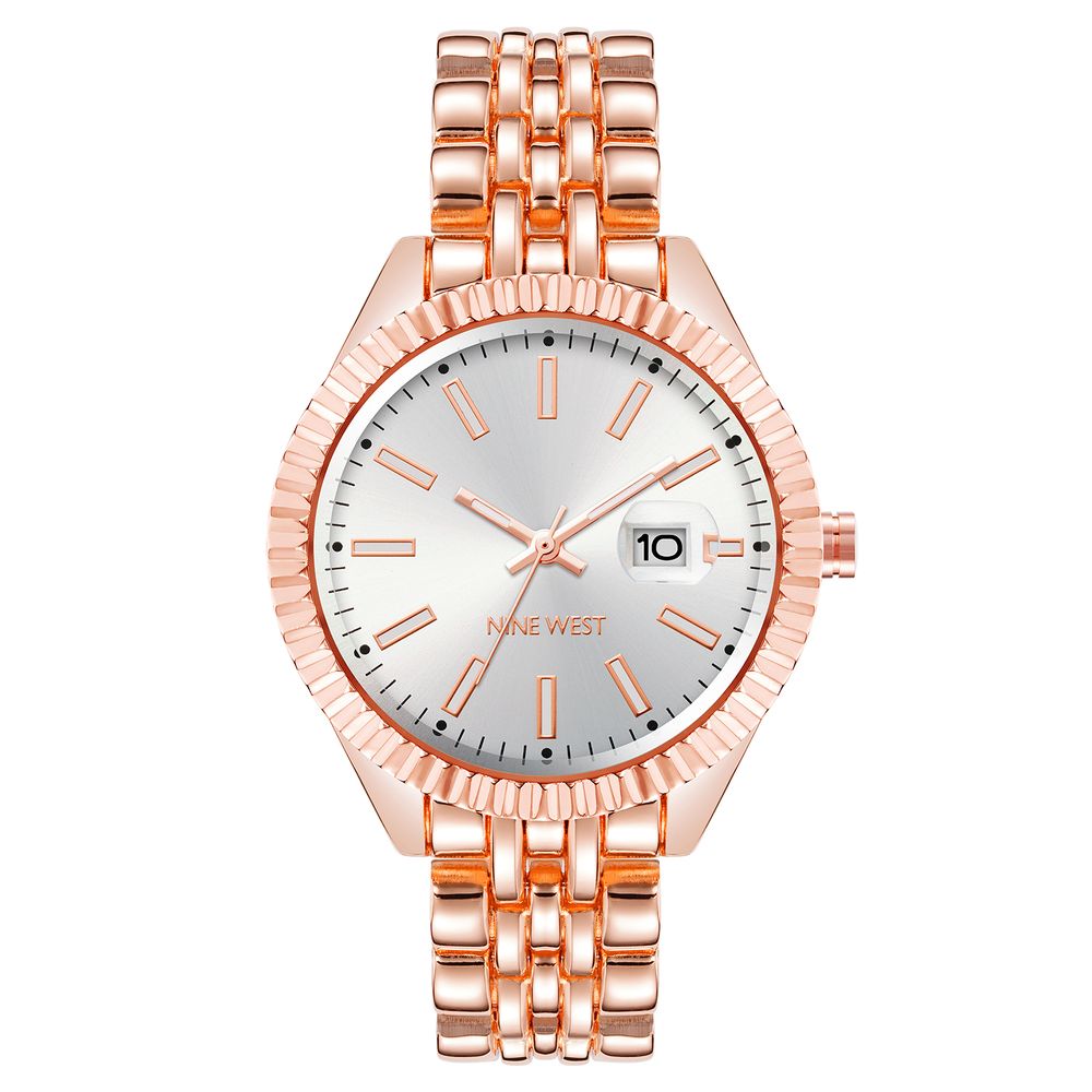 Nine West Multicolor Metal Dress Watch