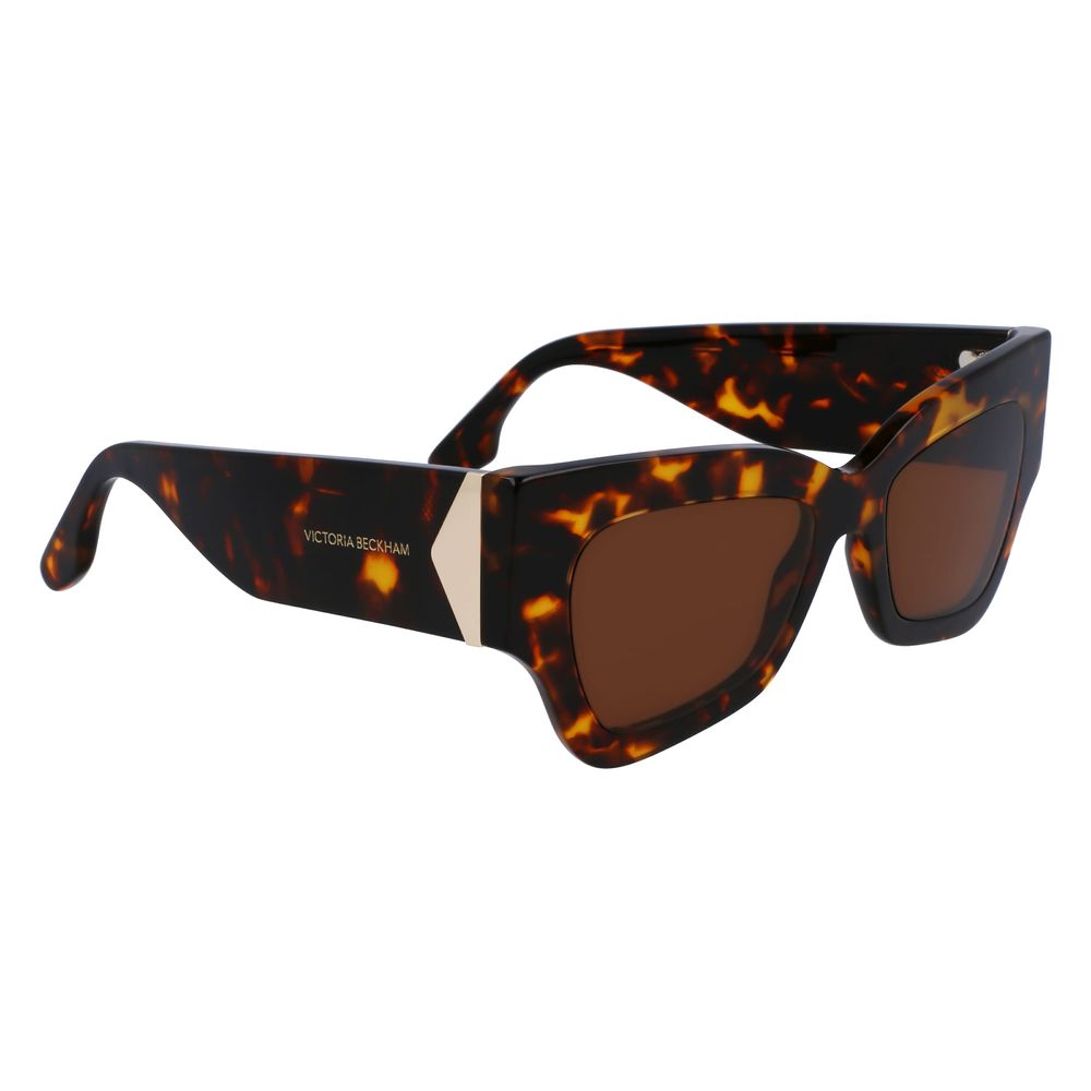 Victoria Beckham Brown Acetate Sunglasses