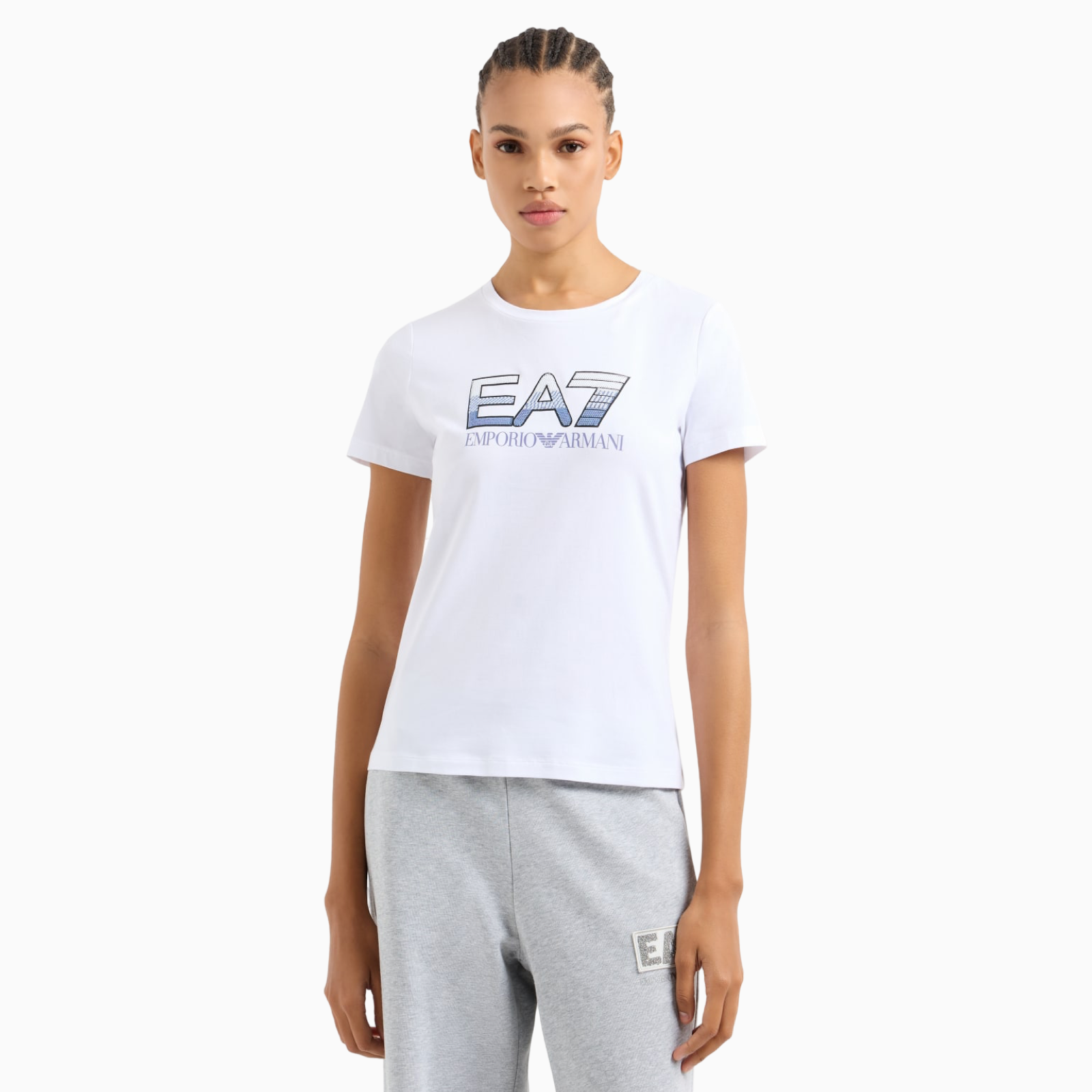 Дамска бяла тениска EA7 Emporio Armani 7W000183 AF10373