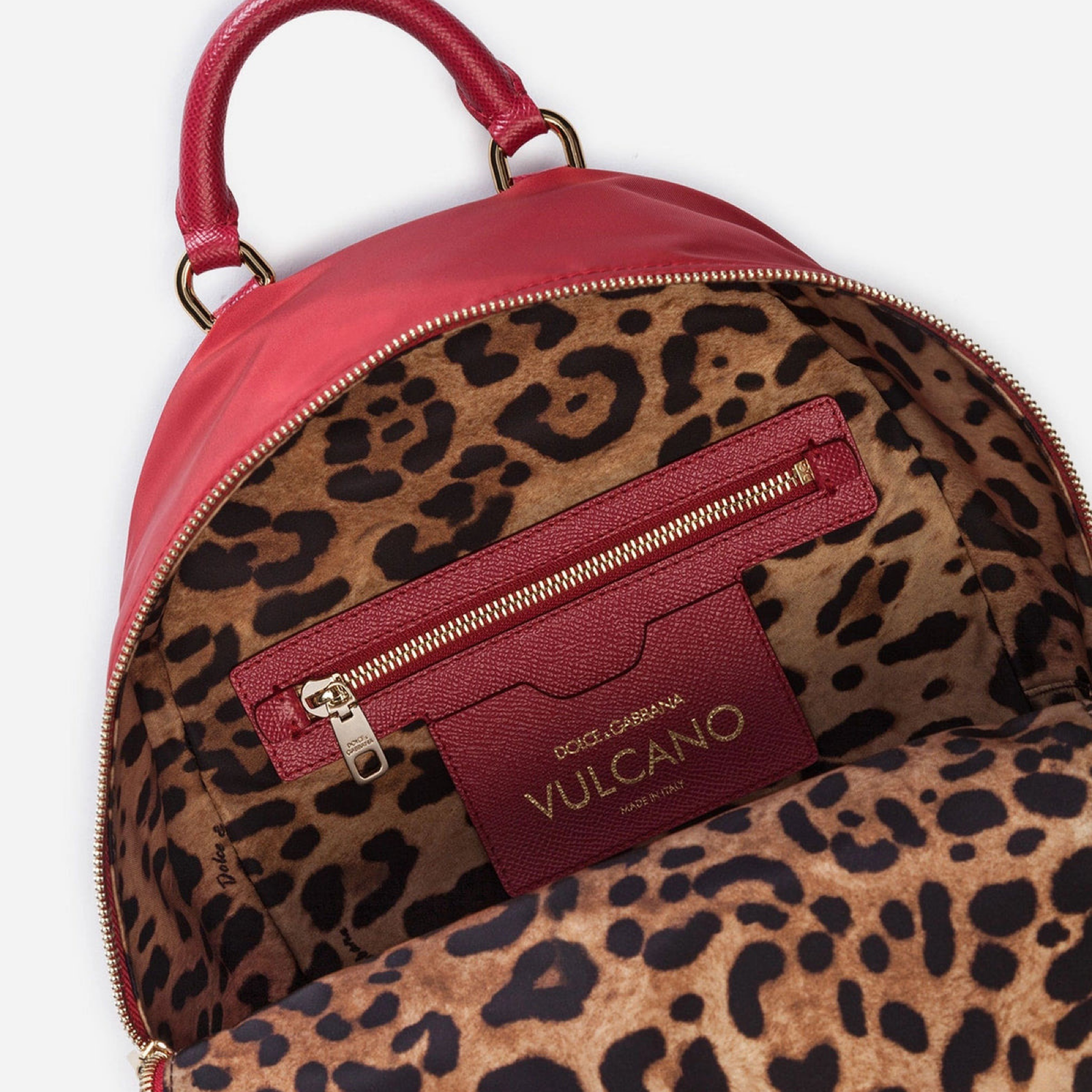 Dolce & Gabbana #DGFamily Vulcano Embellishment Rucksack BB6633 AZ947 89613 Inside View