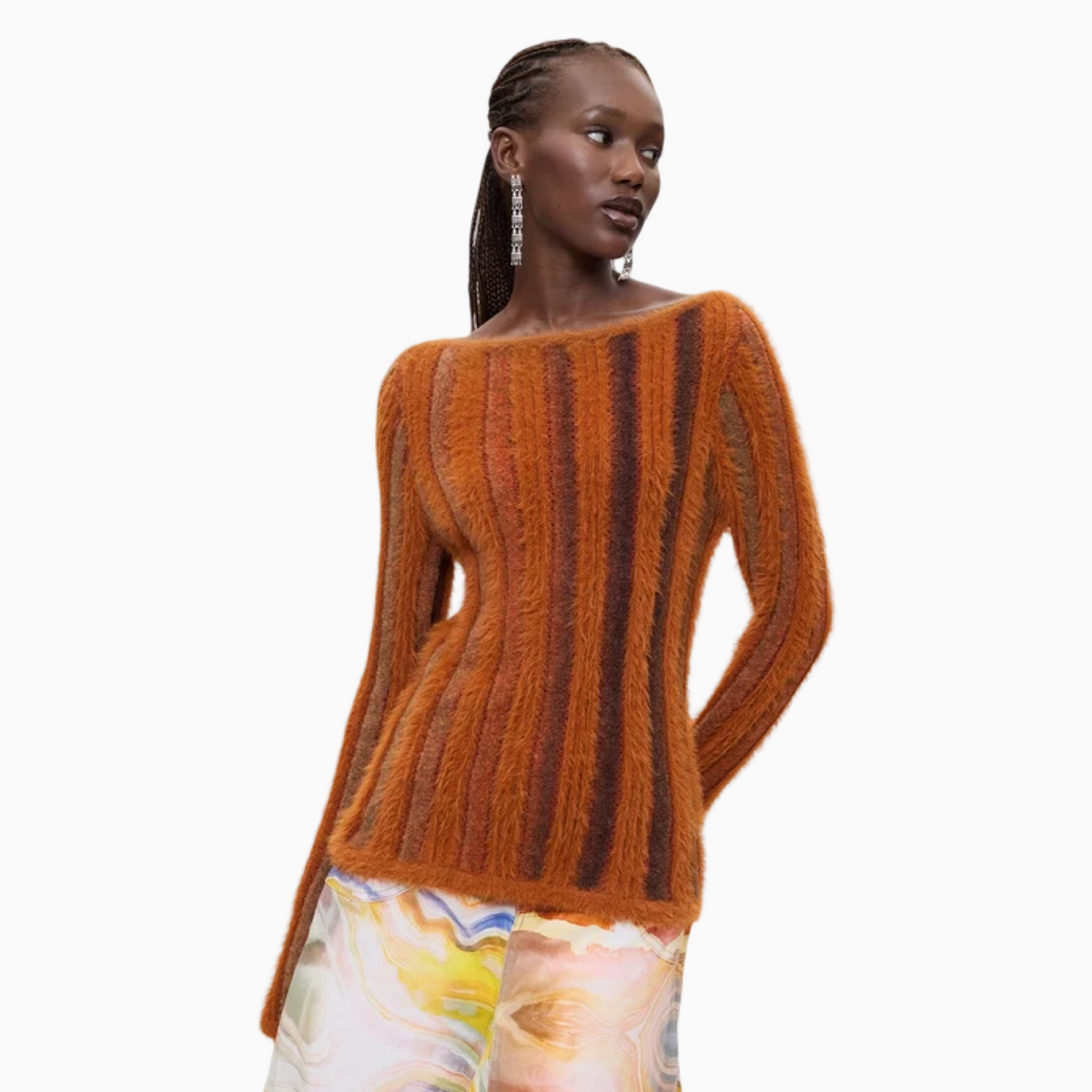 Дамски пуловер Desigual Women Sweater 26WWJF41 6045 Front View