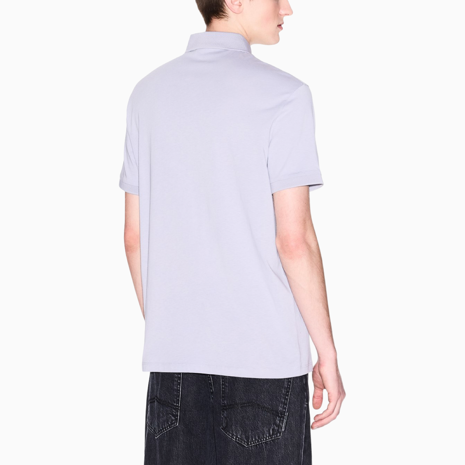 Мъжка лилава поло тениска Armani Exchange Polo 8NZF80 Z8H4Z Back View