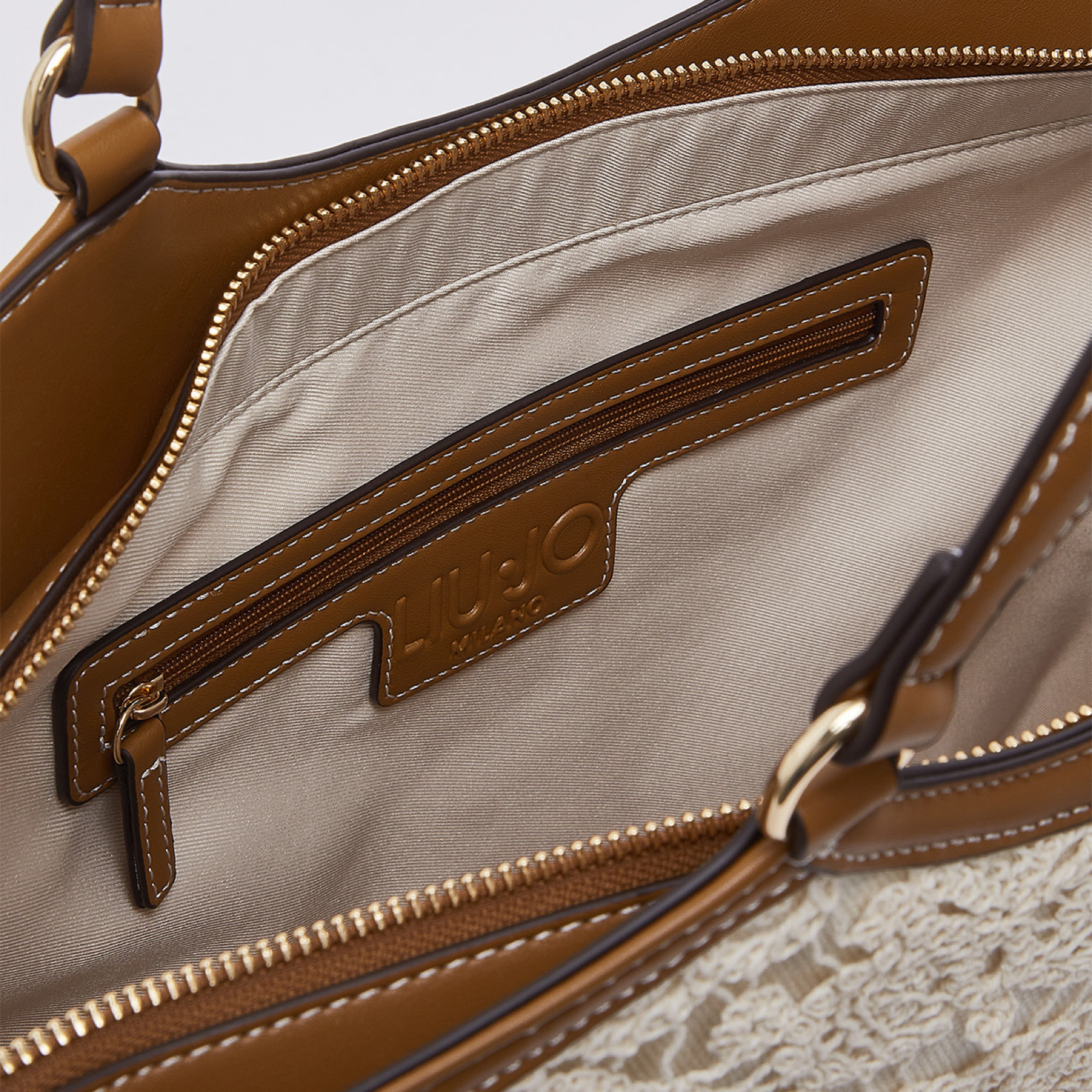 Дамска чанта Liu Jo Large Lace Tote Bag AA6208 J3865 X0459 Inside View