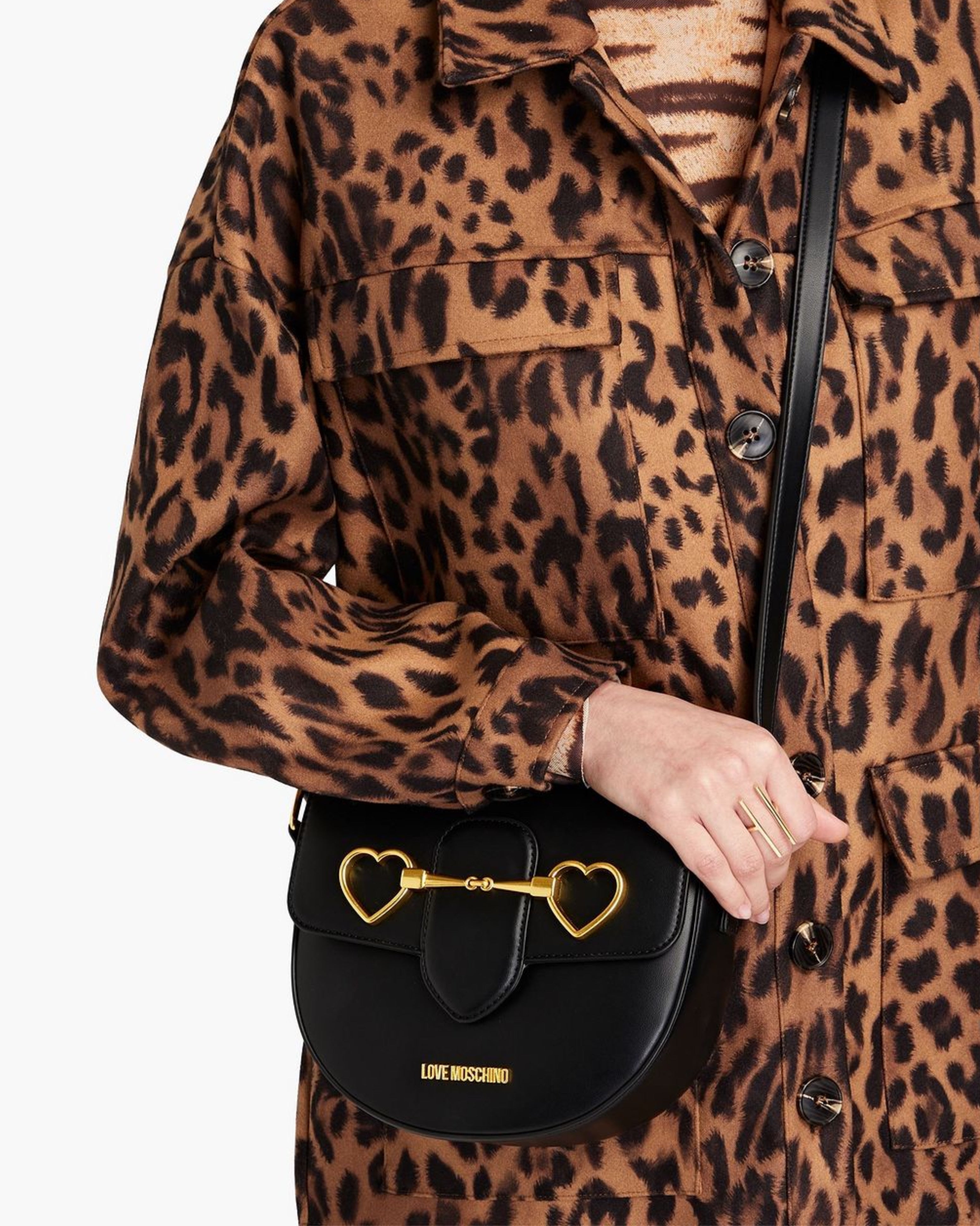 Дамска чанта Women’s shoulder bag Love Moschino JC4077PP1FLC0000 Black lifestyle view