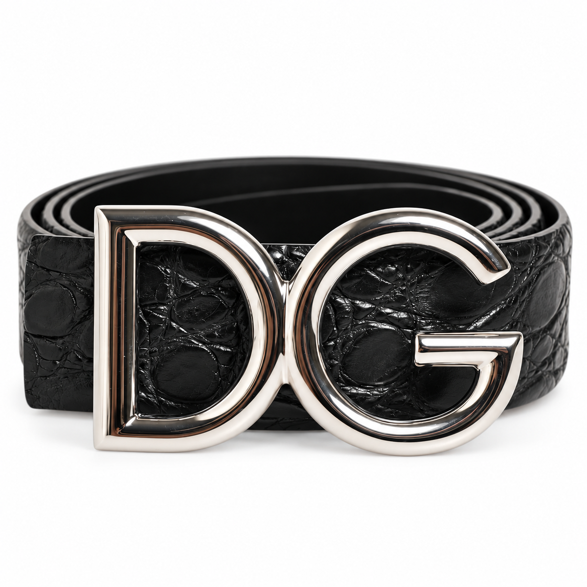 Dolce & Gabbana Caiman Leather Men Belt