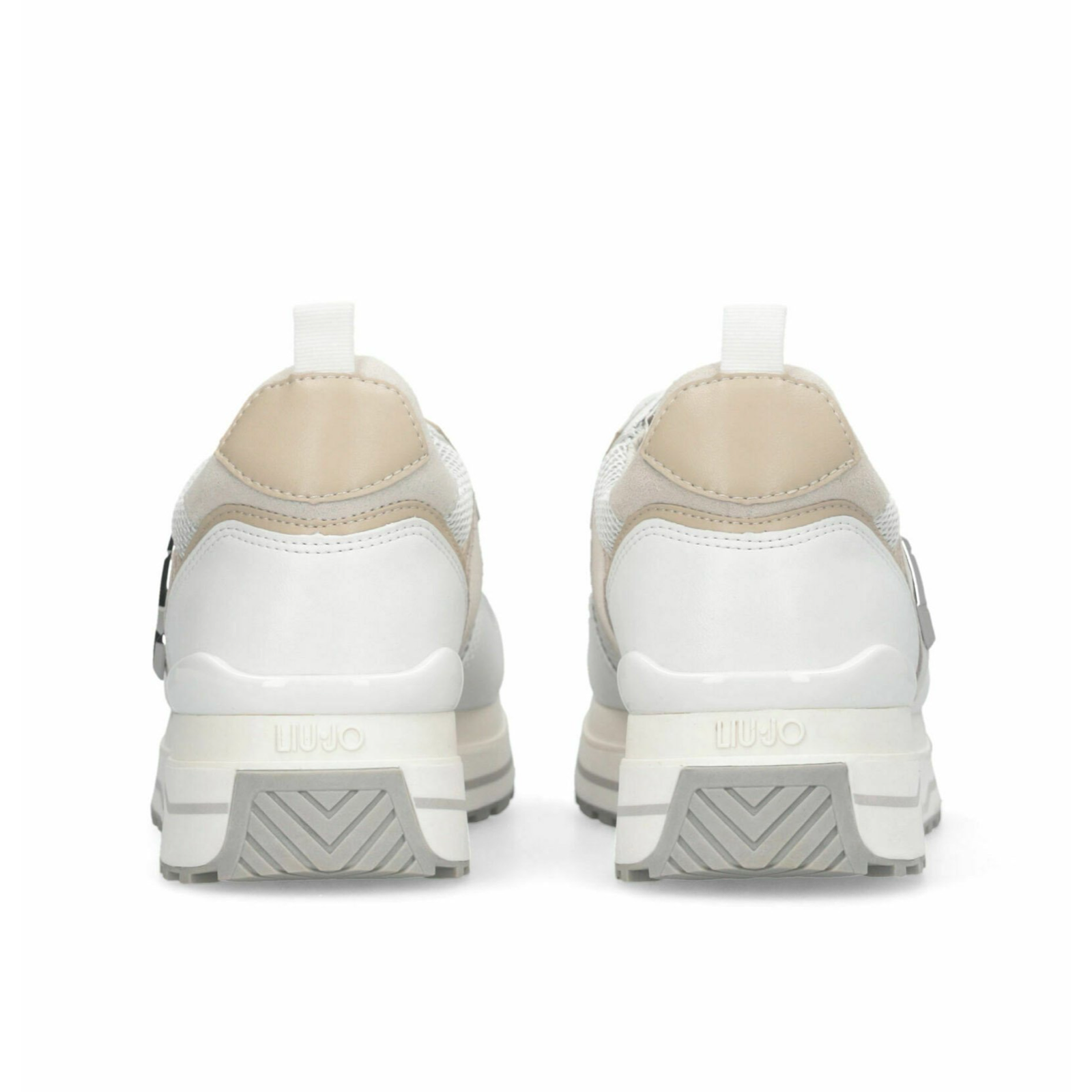 Дамски бели маратонки Liu Jo Women Sneakers Maxi Wonder 01 BA6009PX077 0111 Heel View