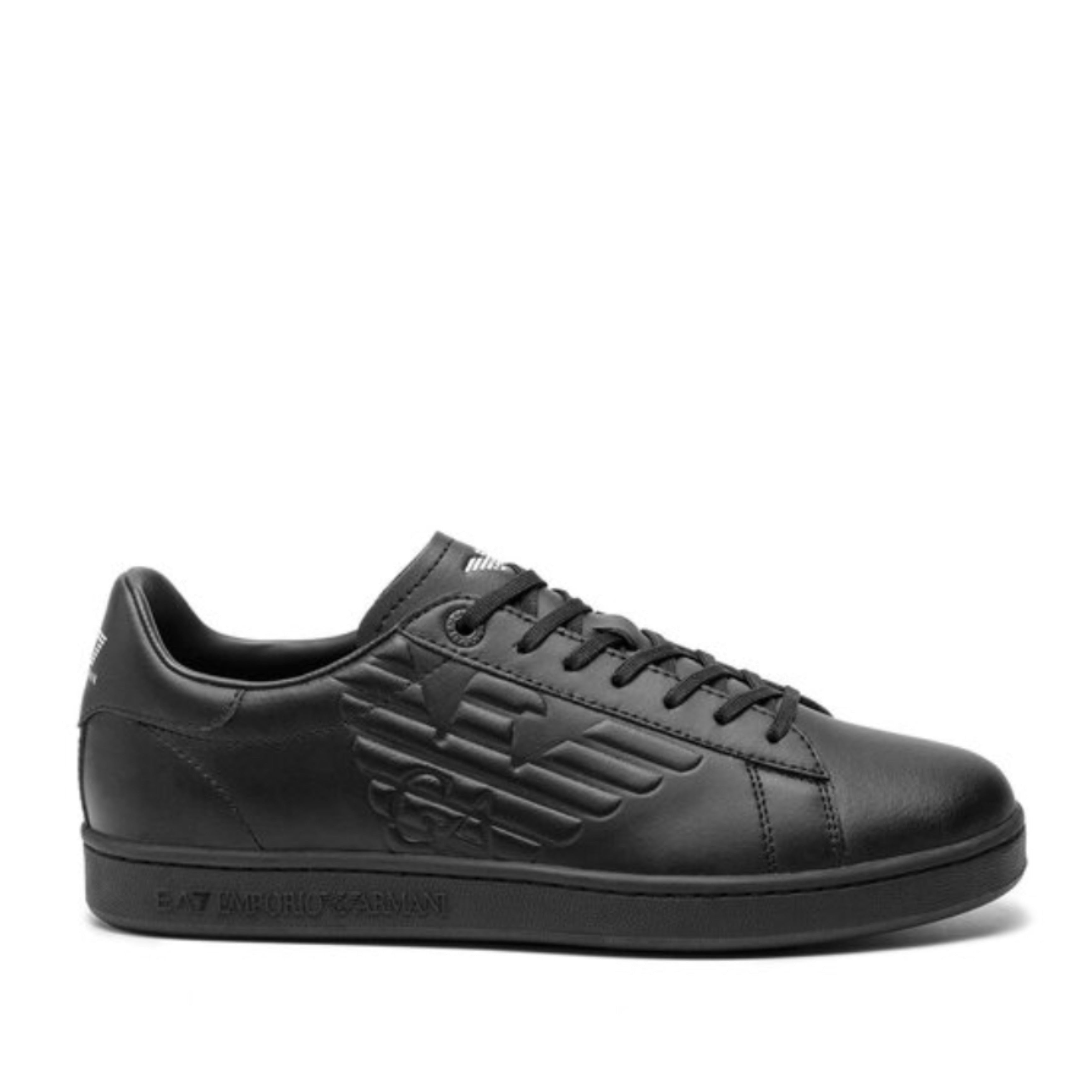 Мъжки чисто черни кецове EA7 Emporio Armani Men Sneakers X8X001 XCC51 Lateral View