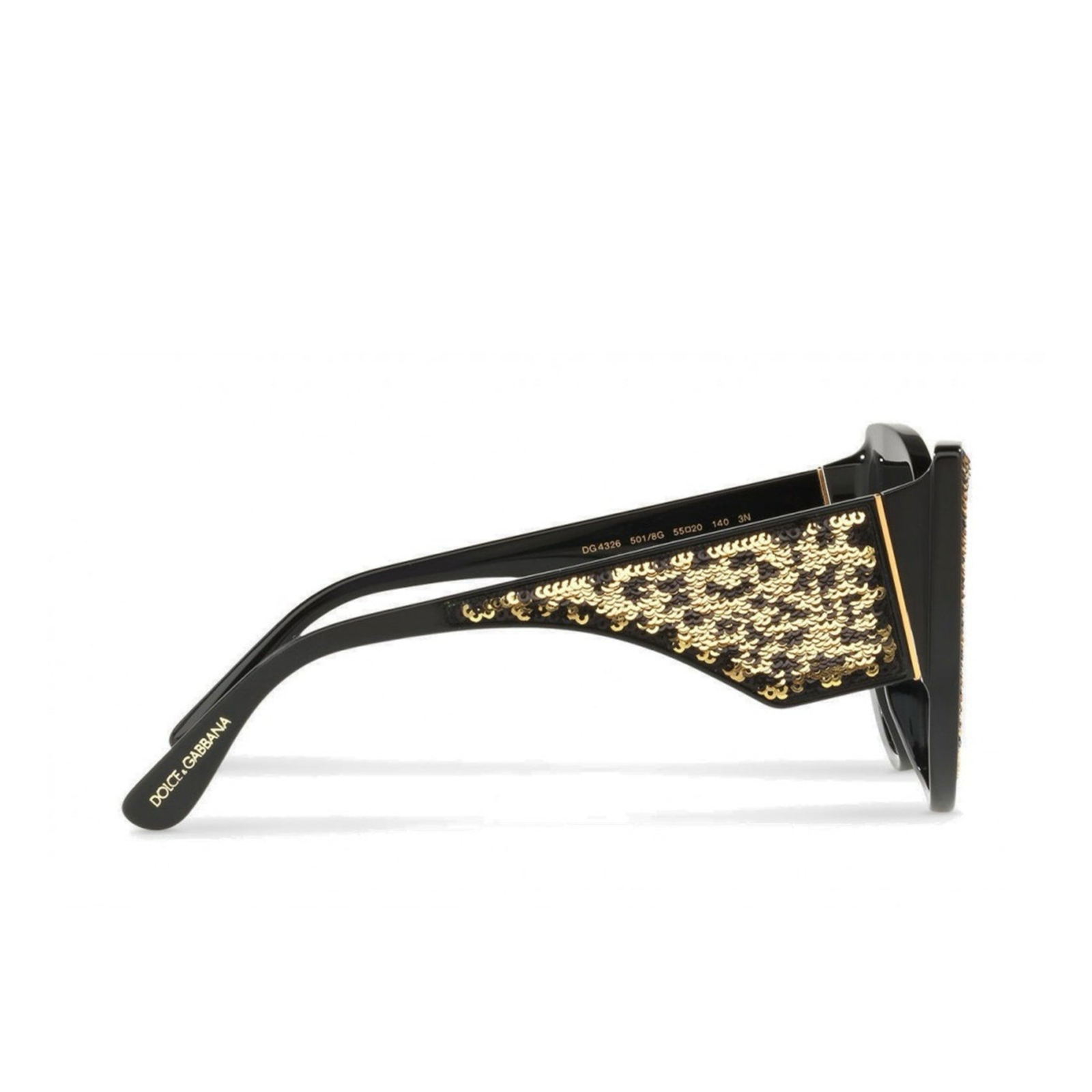 Dolce & Gabbana Butterfly Polarized Sequin Sunglasses