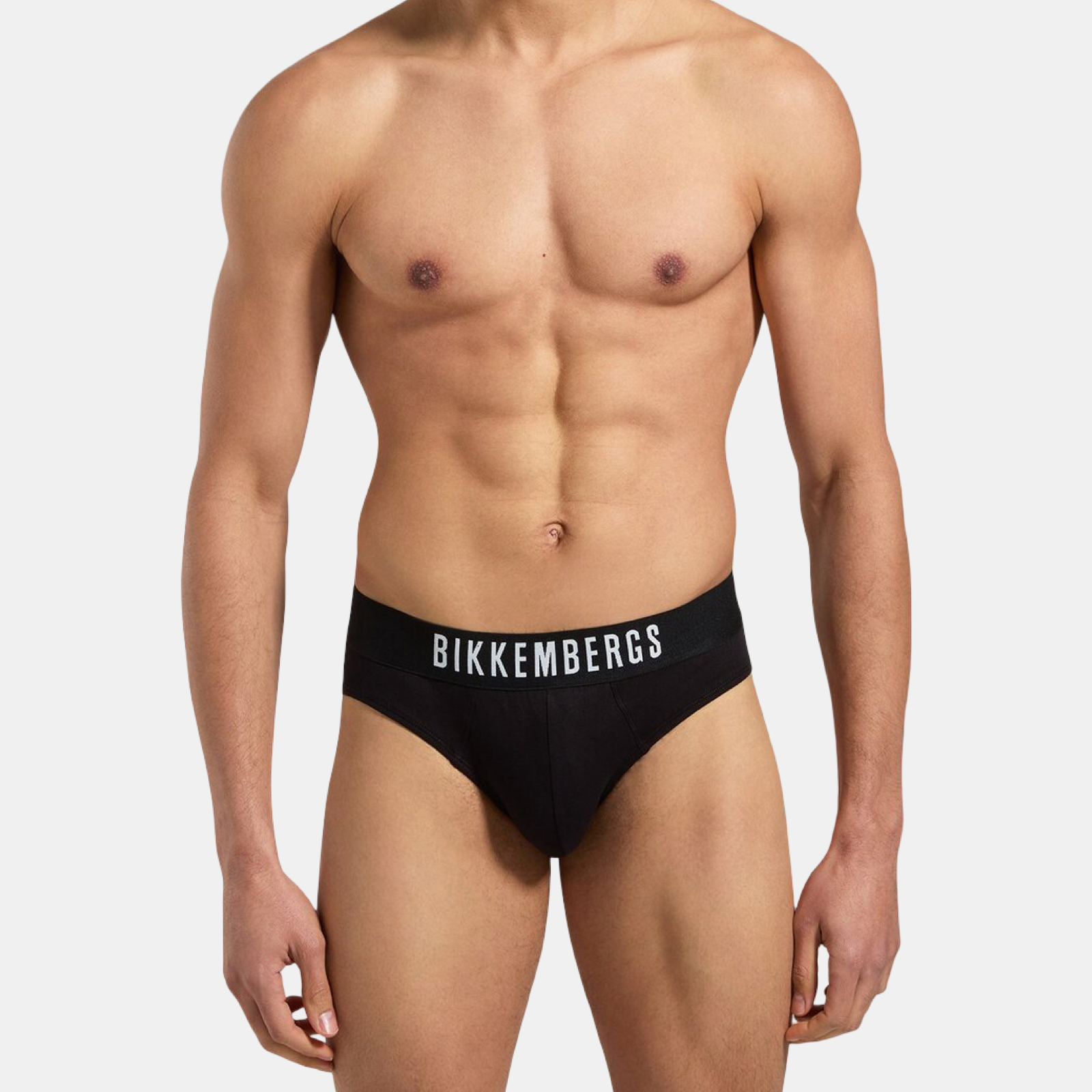 3 броя мъжки черни слипове Bikkembergs Briefs BKK1USP10TR Front View