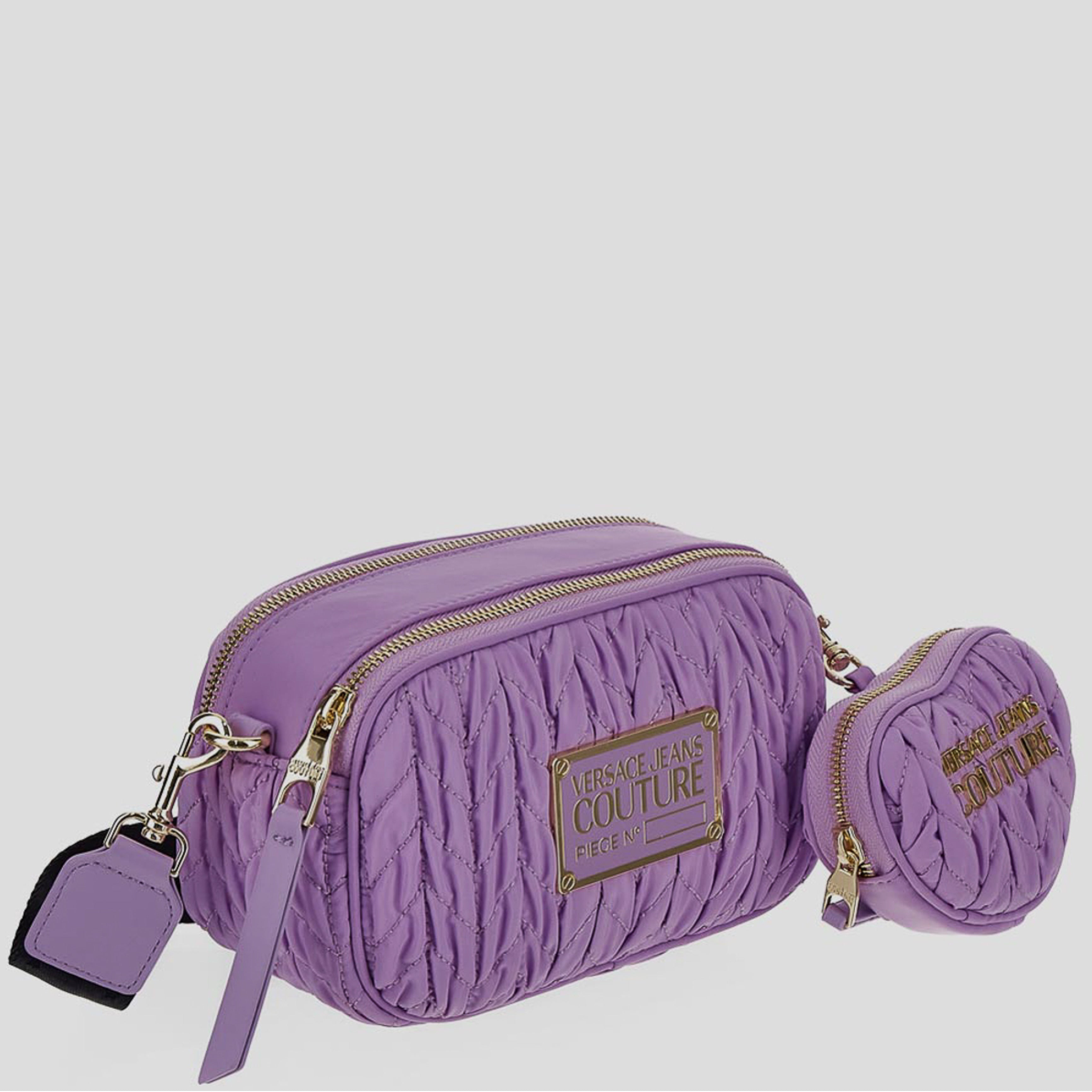 Дамска чанта Women’s crossbody bag Versace Jeans Couture 74VA4BO6 ZS584 302 Purple angled view