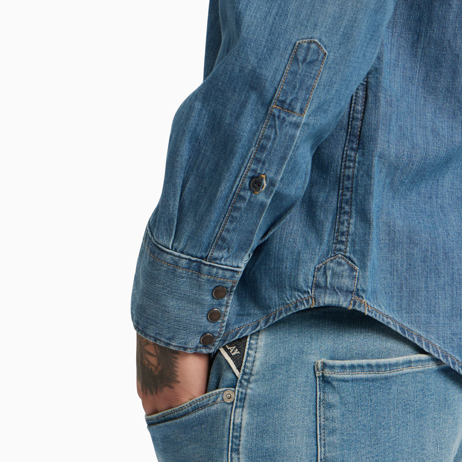 Мъжка дънкова риза Replay Men Shirt M4023T.000.26C 94A Close-Up