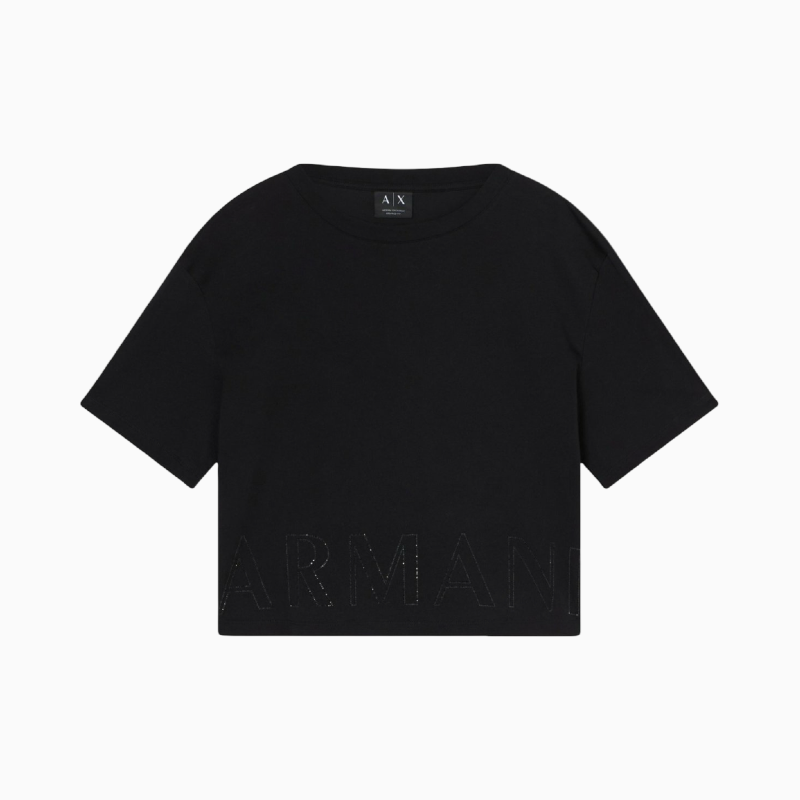 Дамска черна тениска Armani Exchange Women T-shirt XW001709AF17172UC001 Front View