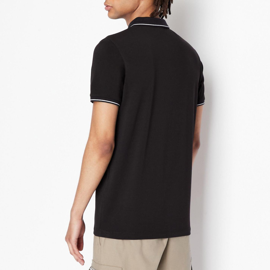 Мъжка черна поло тениска Armani Exchange NZF71 ZJH2Z 1200