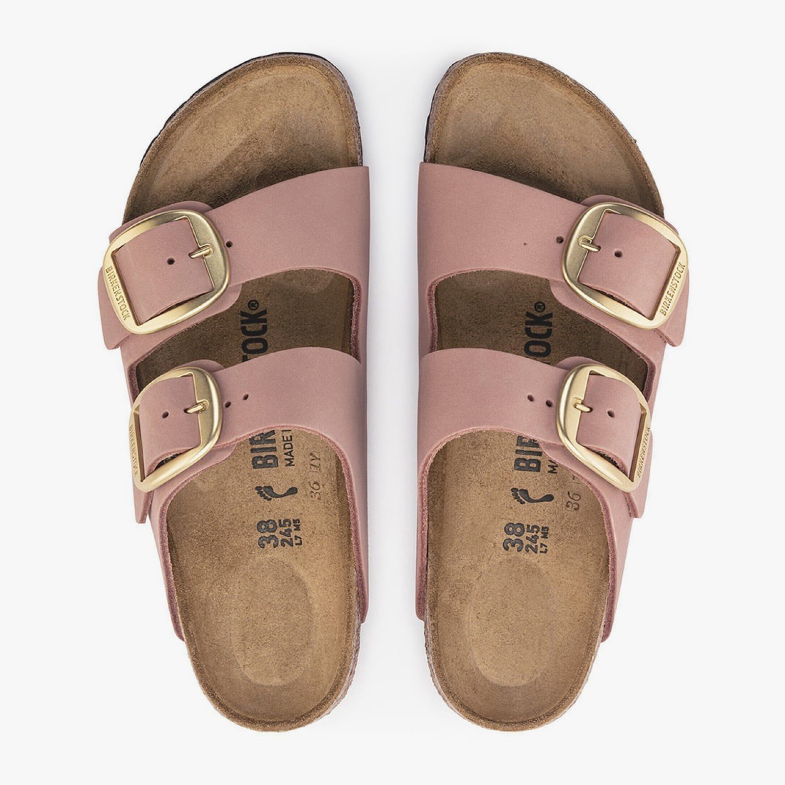 Дамски чехли Birkenstock Arizona BB Nubuck 1032875 Pepper Women Sandals Top View