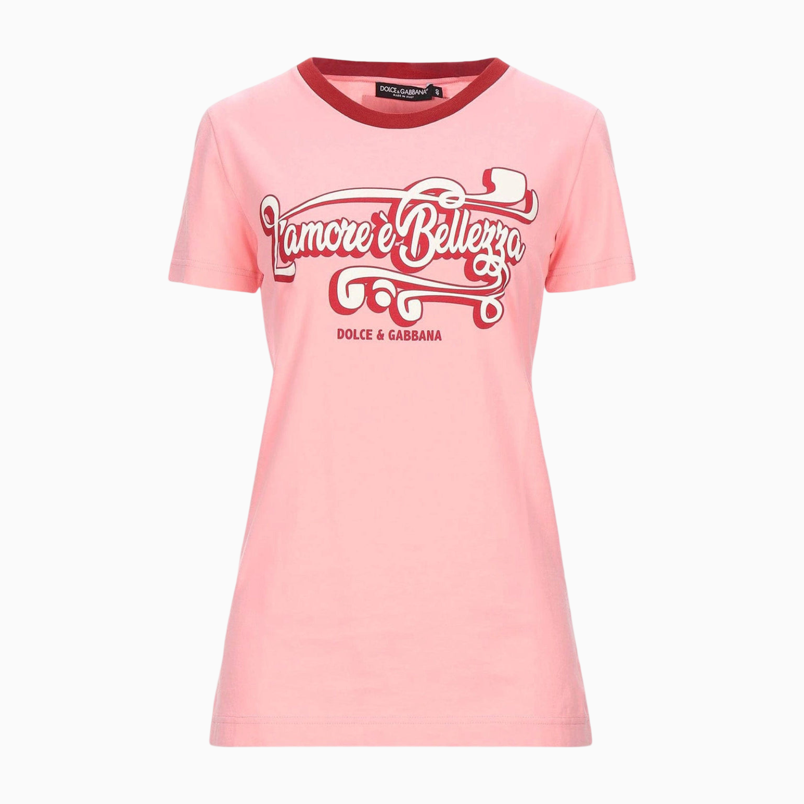 Дамска розова тениска Dolce & Gabbana Amore Bellezza Women T-shirt