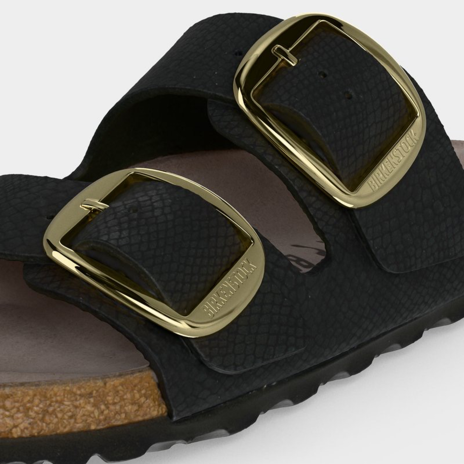 Дамски сандали Birkenstock Arizona BS Python 1032881 Black Women Sandals 1032881 Black Close-Up