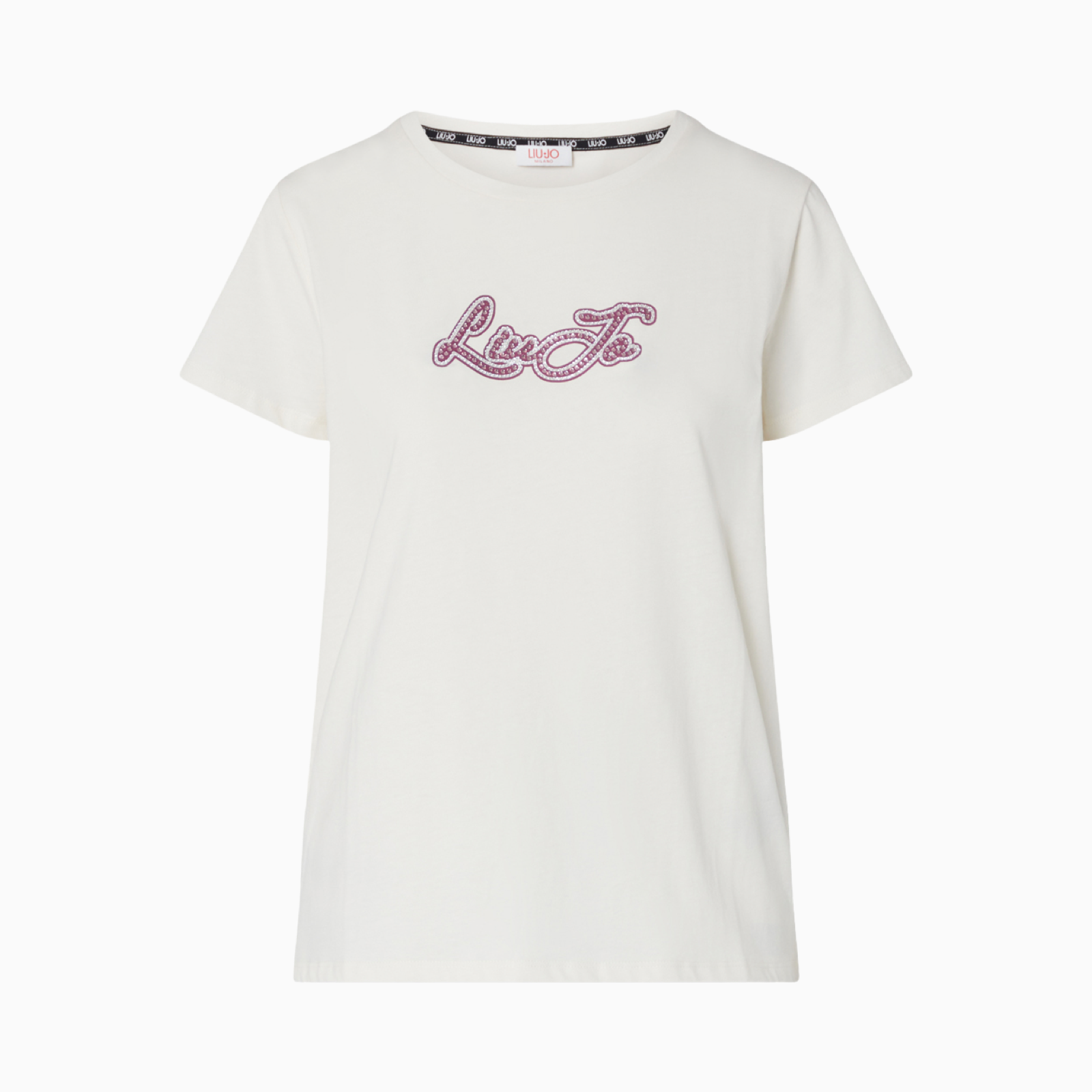 Дамска бяла тениска Liu Jo Women T-shirt TF6283 JS923 Q9808 Front View