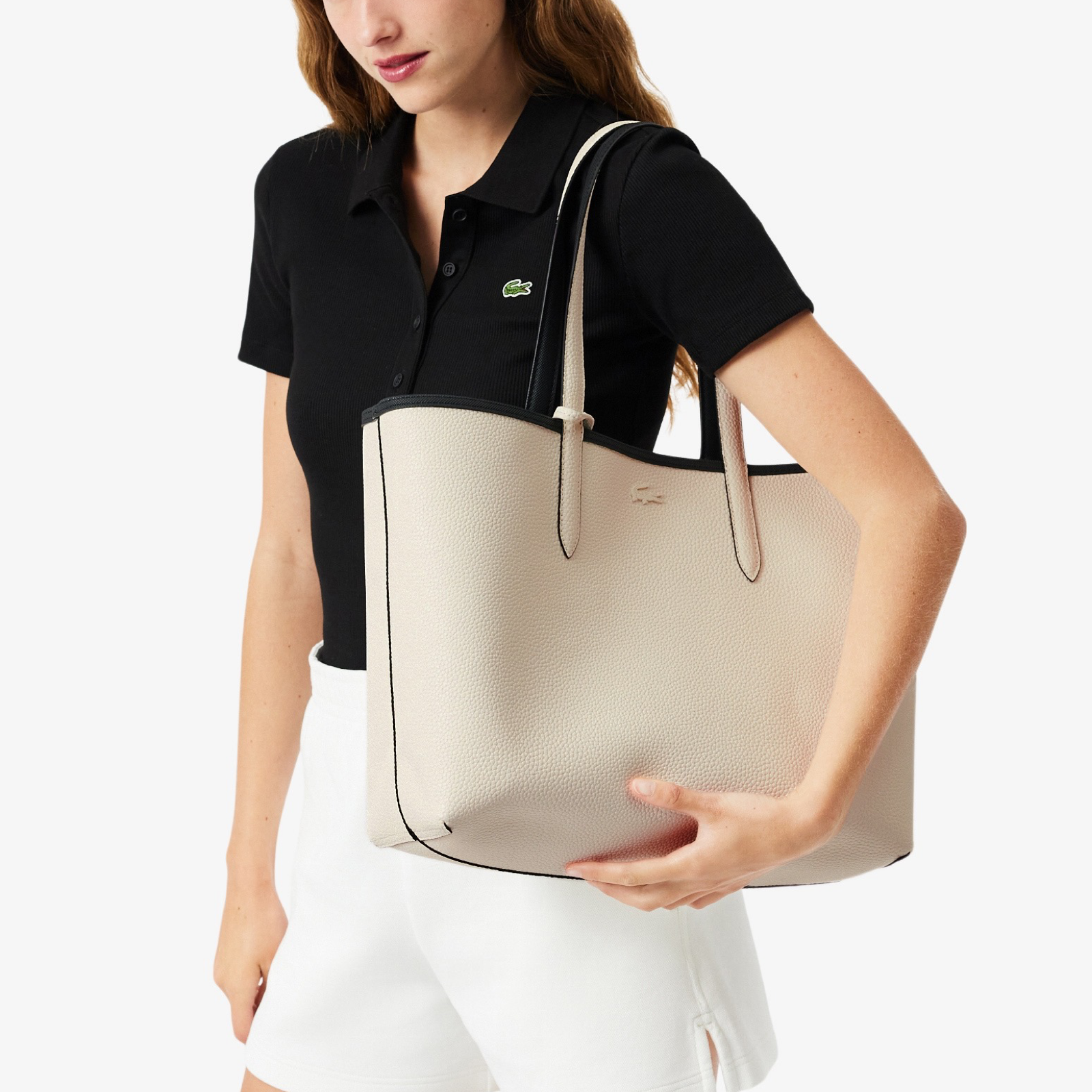 Дамска чанта Lacoste Women Reversible Tote and Pouch Bag NF2142AA Model View