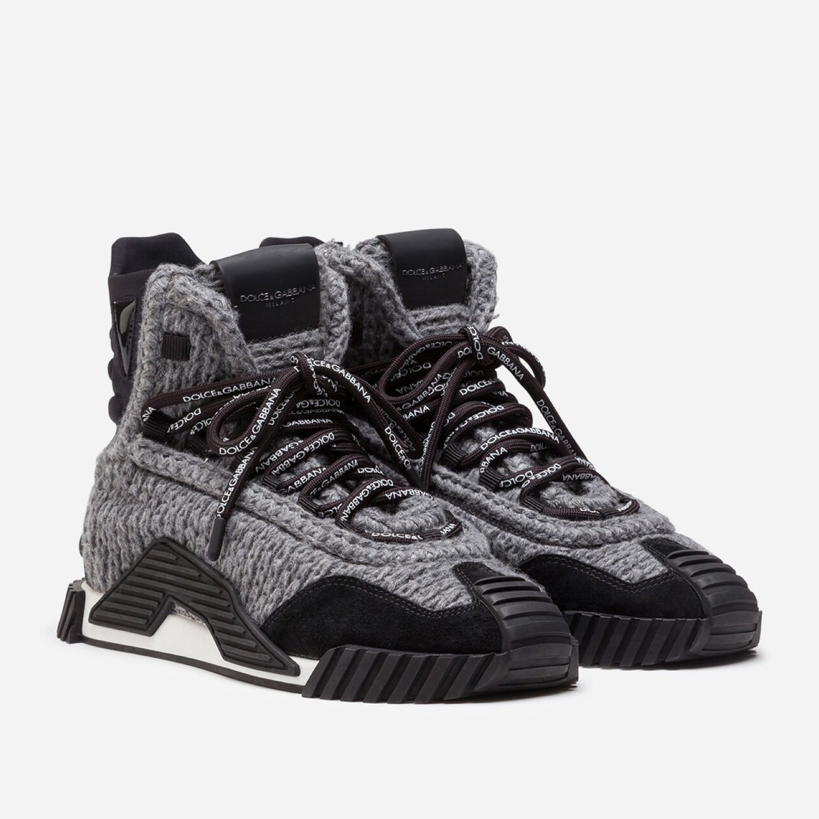 Dolce & Gabbana NS1 High Top Women Sneakers CK1827 AW772 Lateral View