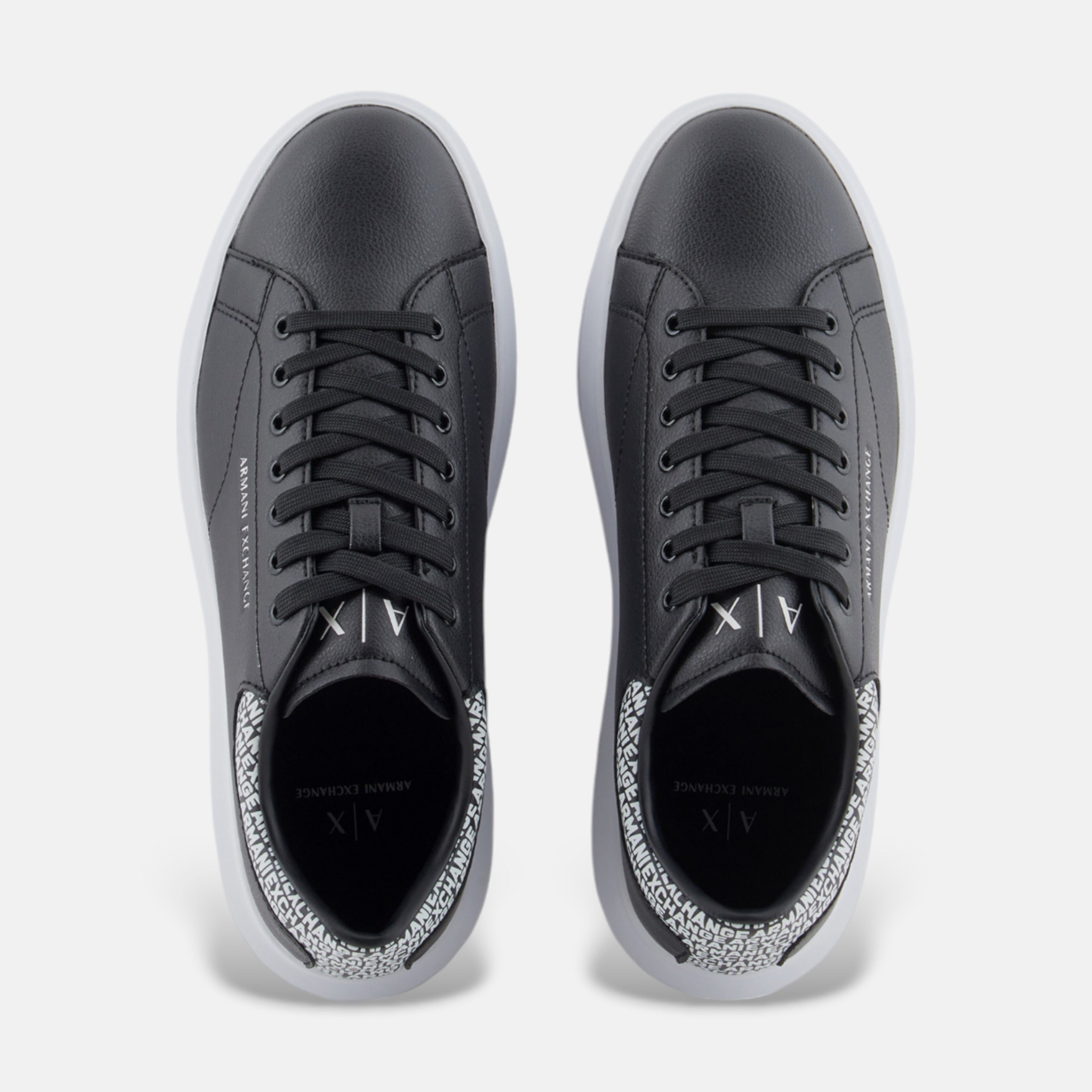 Мъжки кецове Armani Exchange Men Sneakers XUX123 XV761 S277 Black Top View