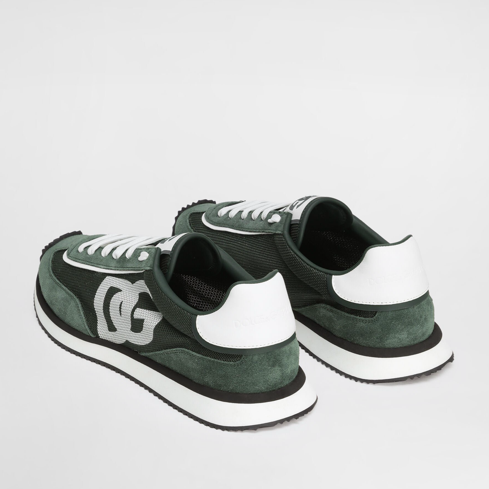 Мъжки зелени маратонки Dolce & Gabbana Cushion Men Sneakers Heel View