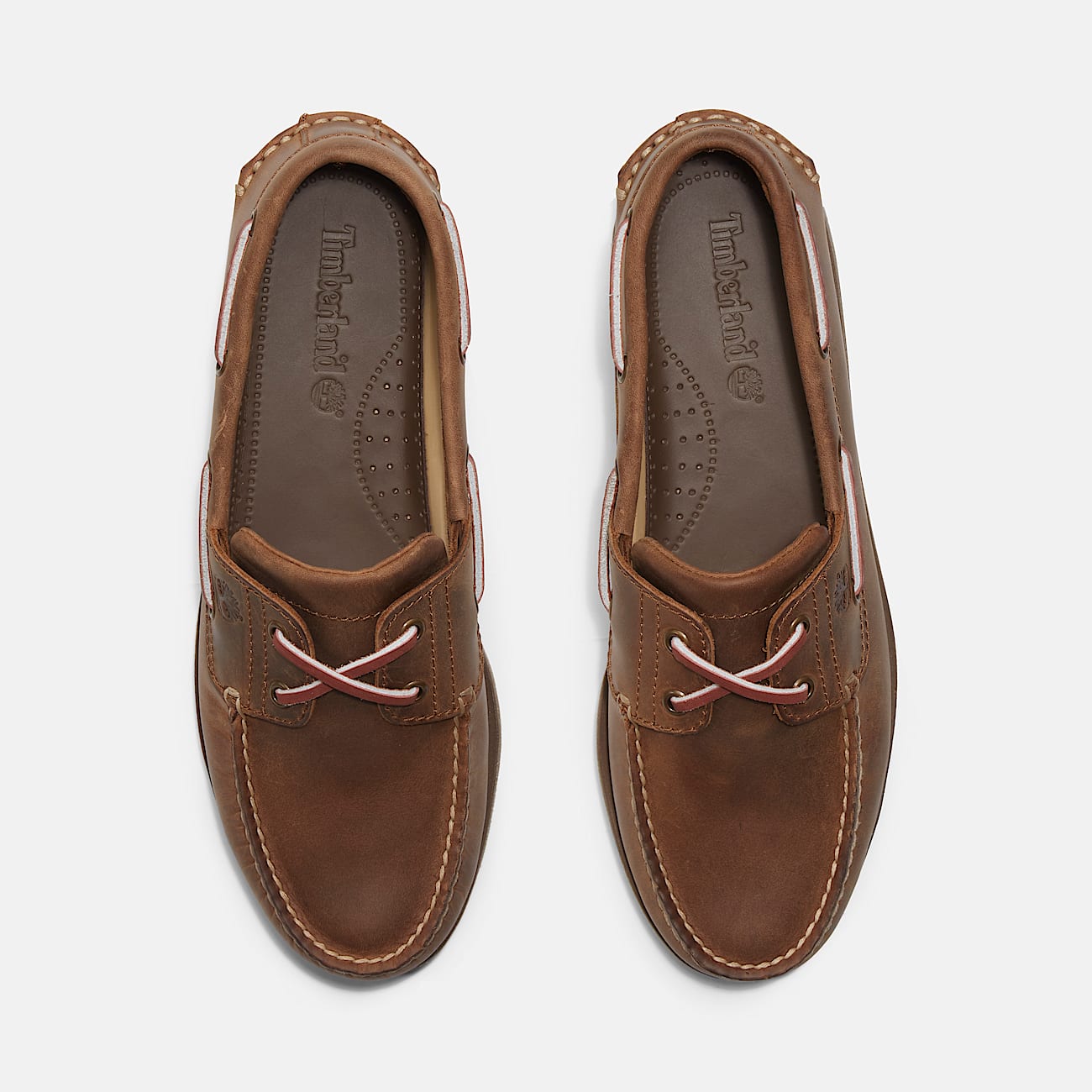 Мъжки кафяви мокасини Timberland Men Moccassin TB01001R214 Top View