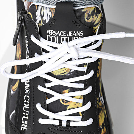 Мъжки маратонки Men’s sneakers Versace Jeans Couture Trail Trek 78YA3SI5 ZSC57 G89 Black / Gold front detail view