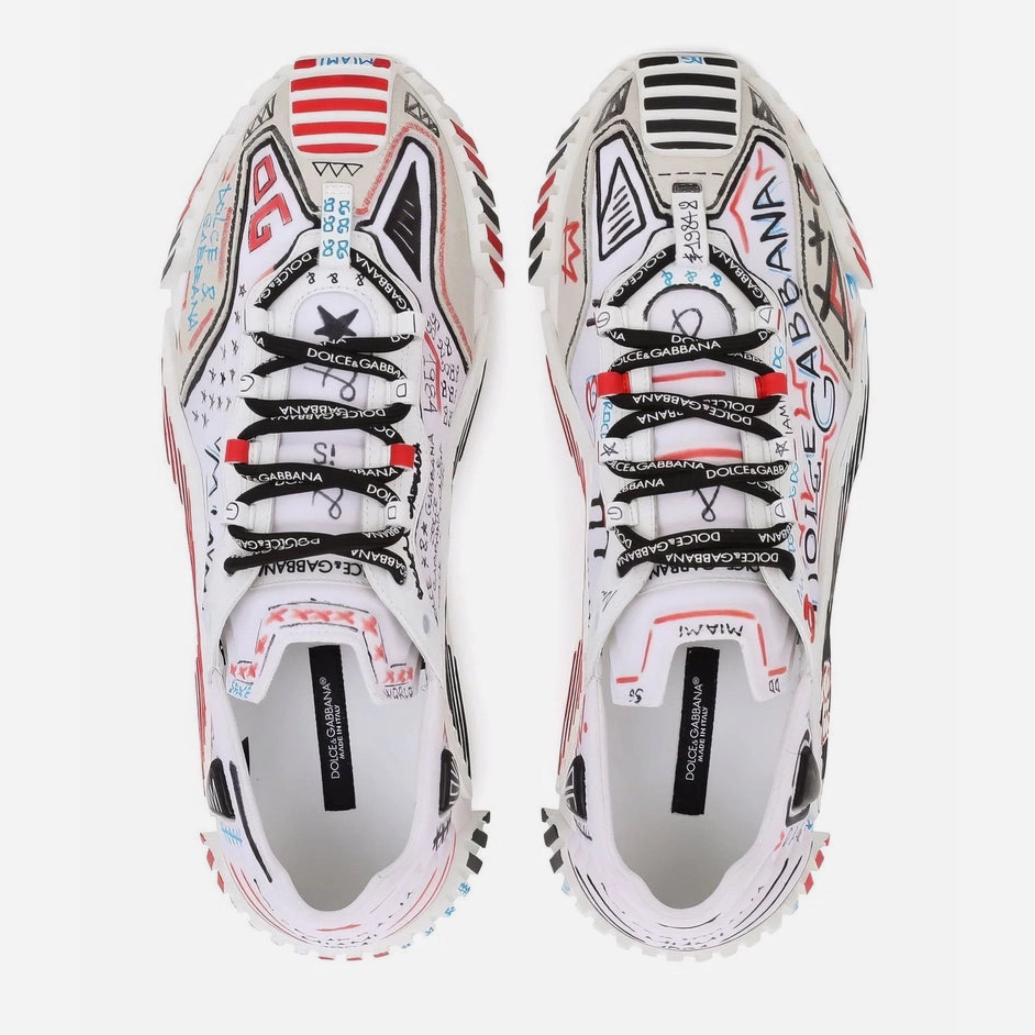 Дамски маратонки Dolce & Gabbana NS1 Graffiti Women Sneakers CK1810 AO840