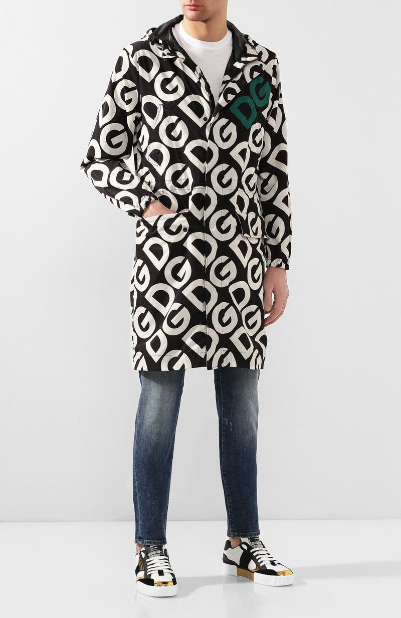 Мъжко дълго яке Men’s hooded long jacket DOLCE & GABBANA G9QP1T HSM1C HN92A front view